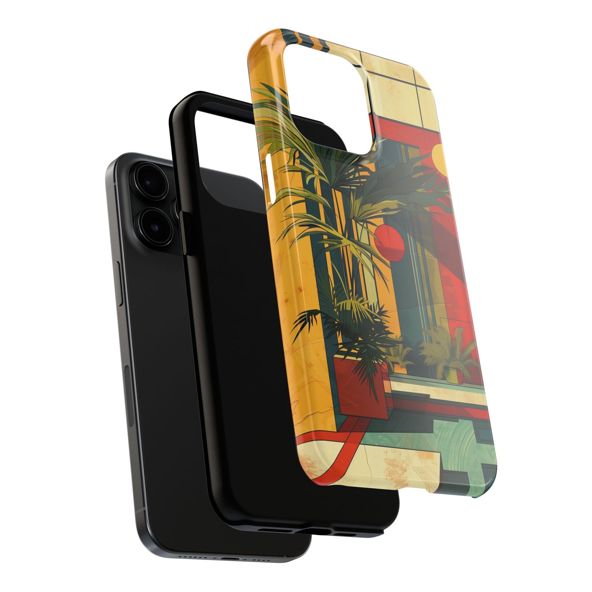 Frank Lloyd Wright Inspired Phone Case - Geometric Elegance and Architectural Beauty for iPhone Models