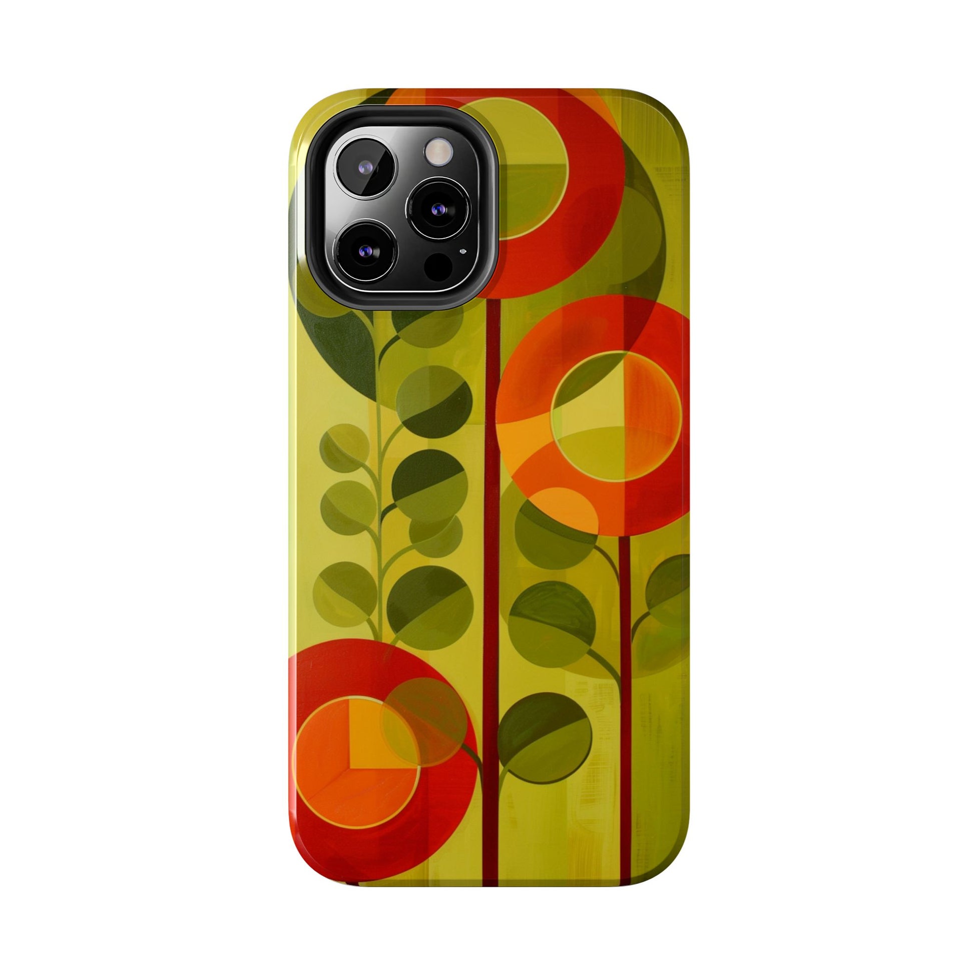 Atomic Flower Phone Case, Mid-Mod Phone Case, Artwork iPhone Case, Unique Floral Pattern Phone Case, Art Deco, Minimalist, Tough Iphone Case