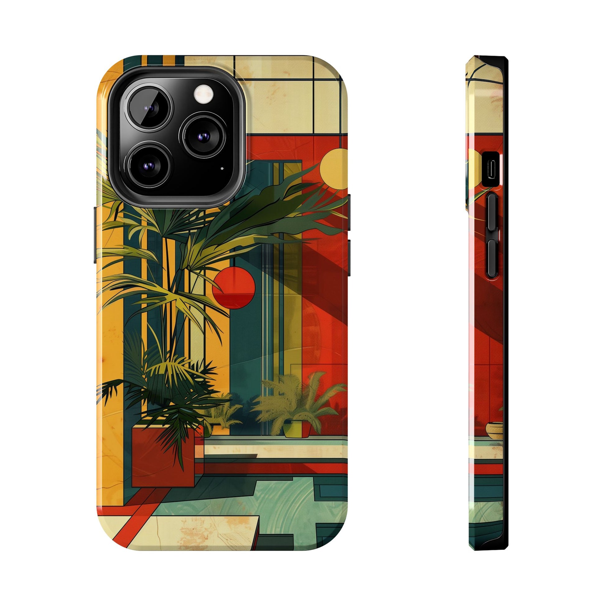 Frank Lloyd Wright Inspired Phone Case - Geometric Elegance and Architectural Beauty for iPhone Models