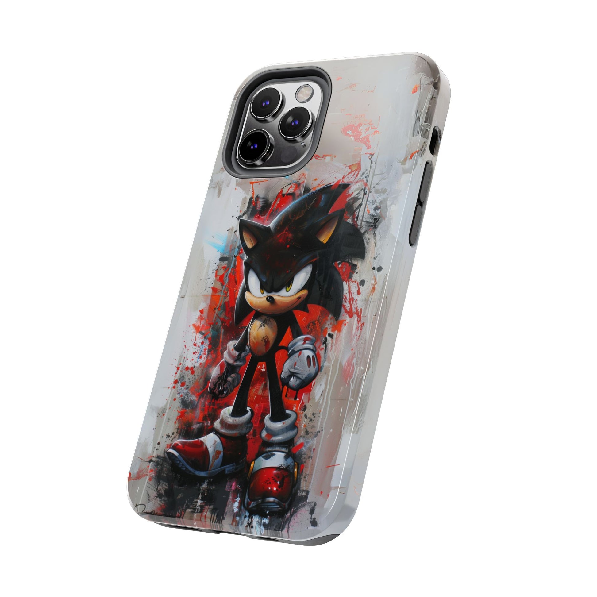 Shadow the Hedgehog Inspired Phone Case, Durable iPhone Case, Perfect Gamer Gift, SEGA, Sonic the Hedgehog, Tails, Shadow, iPhone 12
