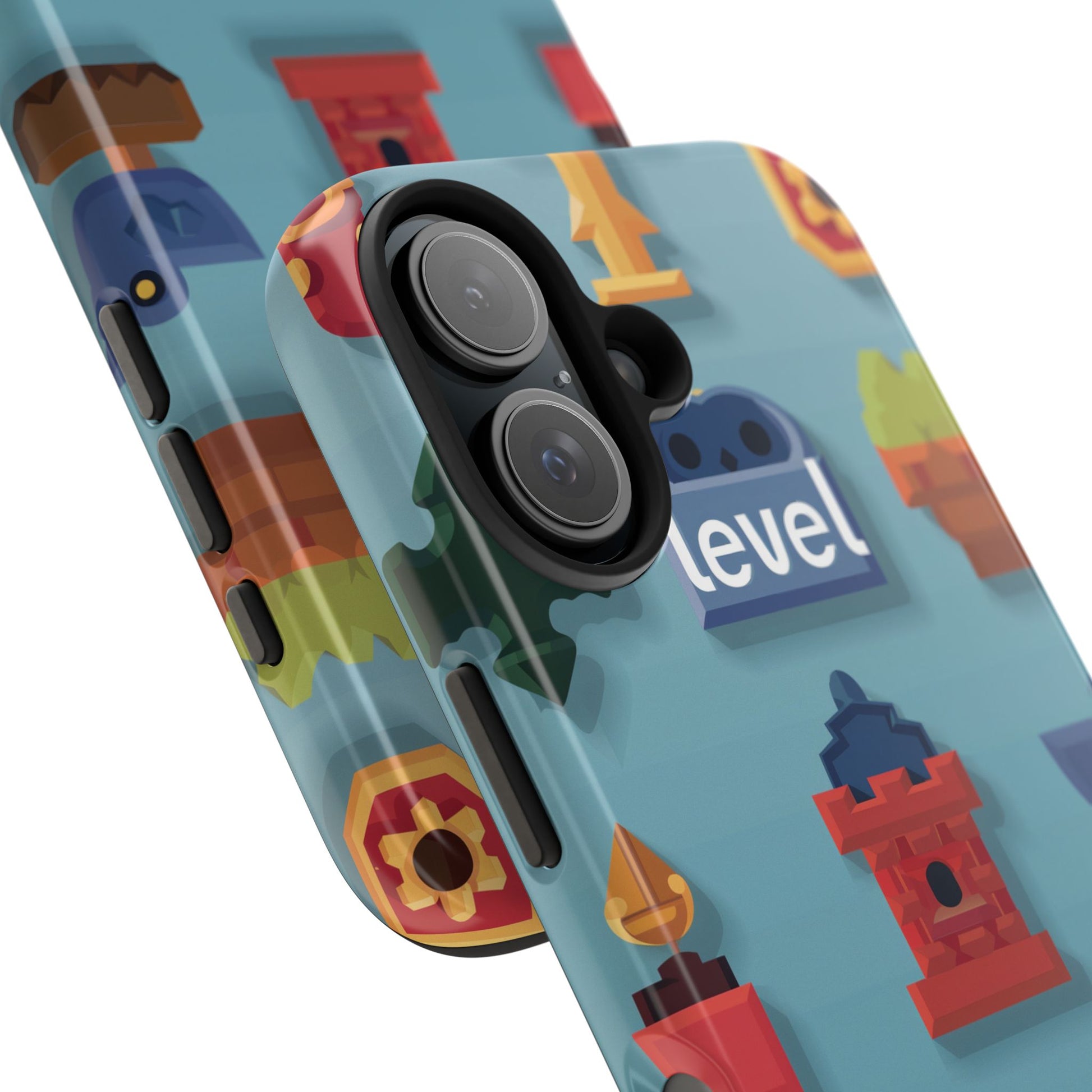 Pixel Art Video Game Level Up Phone Case, Retro Gaming Design, Geeky Gamer Phone Cover, Unique Video Game Art Accessories