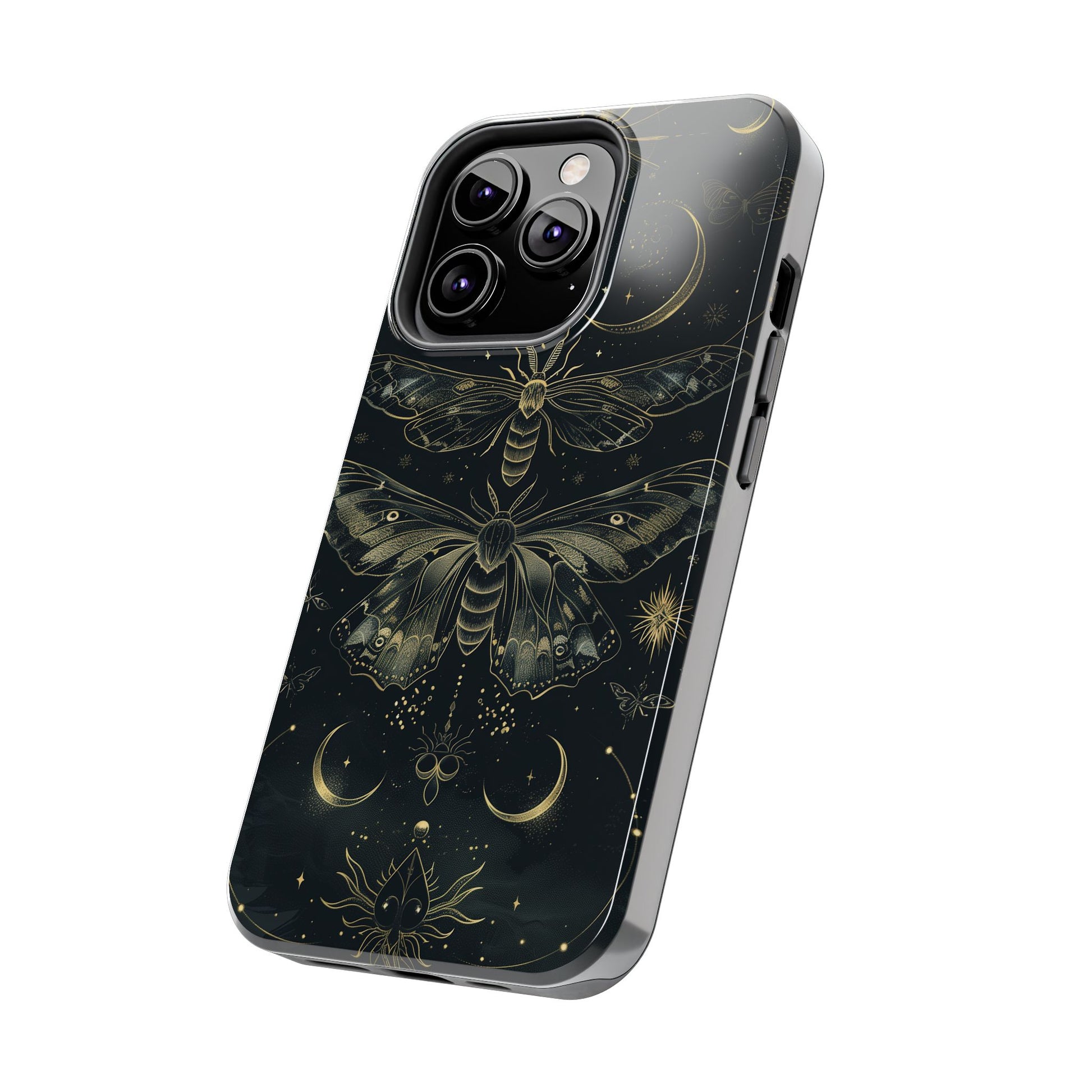 C Dark Academia Mystical Phone Case, Mystical Moth Phone Case, Vintage Magic Witchcraft iPhone Cover, Esoteric Nature Art, iPhone 15 Pro Max