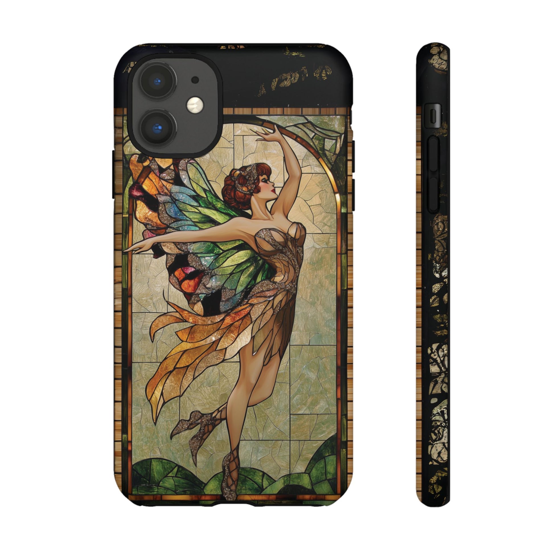 Fairy Phone Case Art Deco Woman Phone Case 1920s Art Nouveau Design in Stained Glass Alphonse Mucha Style Gatsby Style Poster