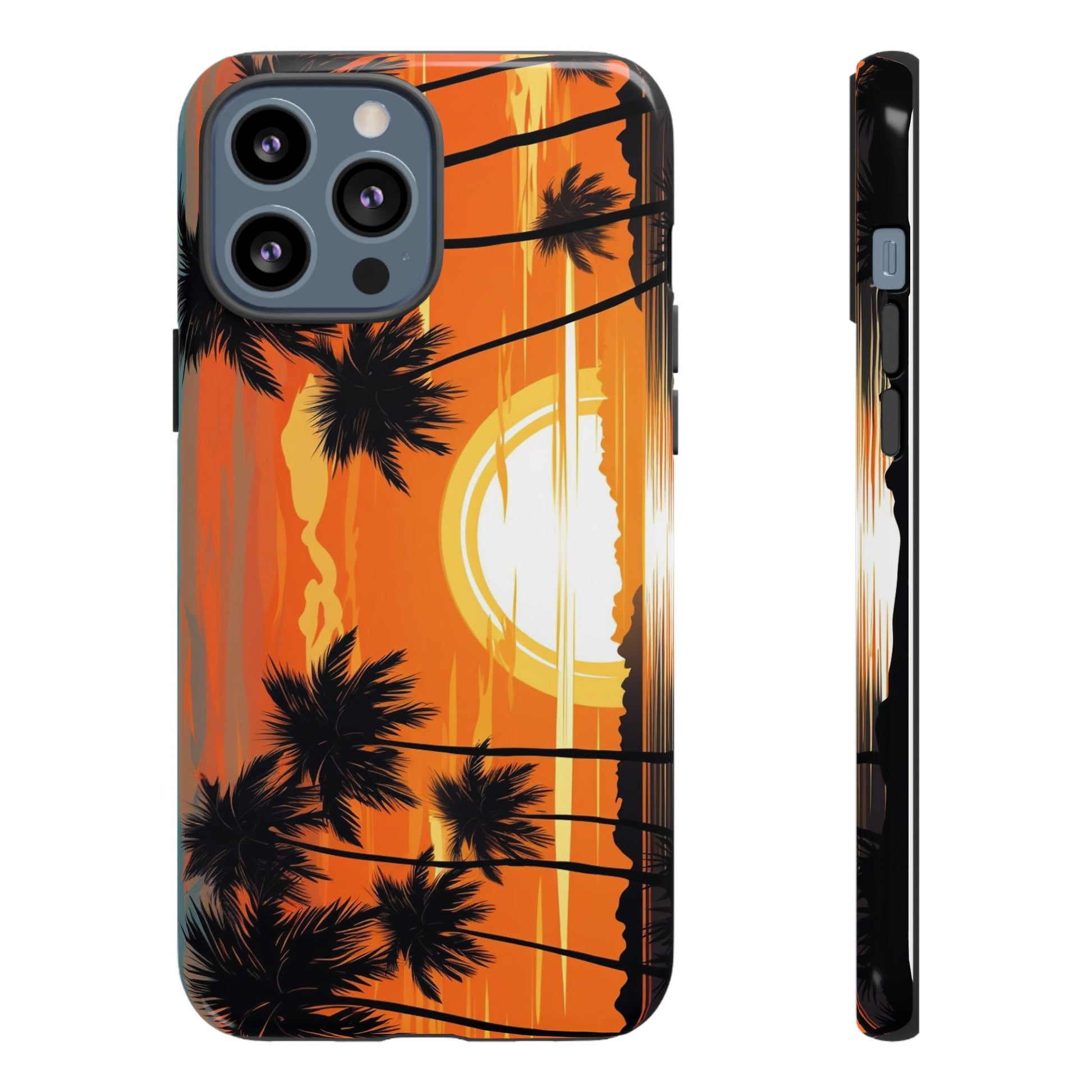 Sunset Palm Trees Tough Phone Cases for iPhone and Android