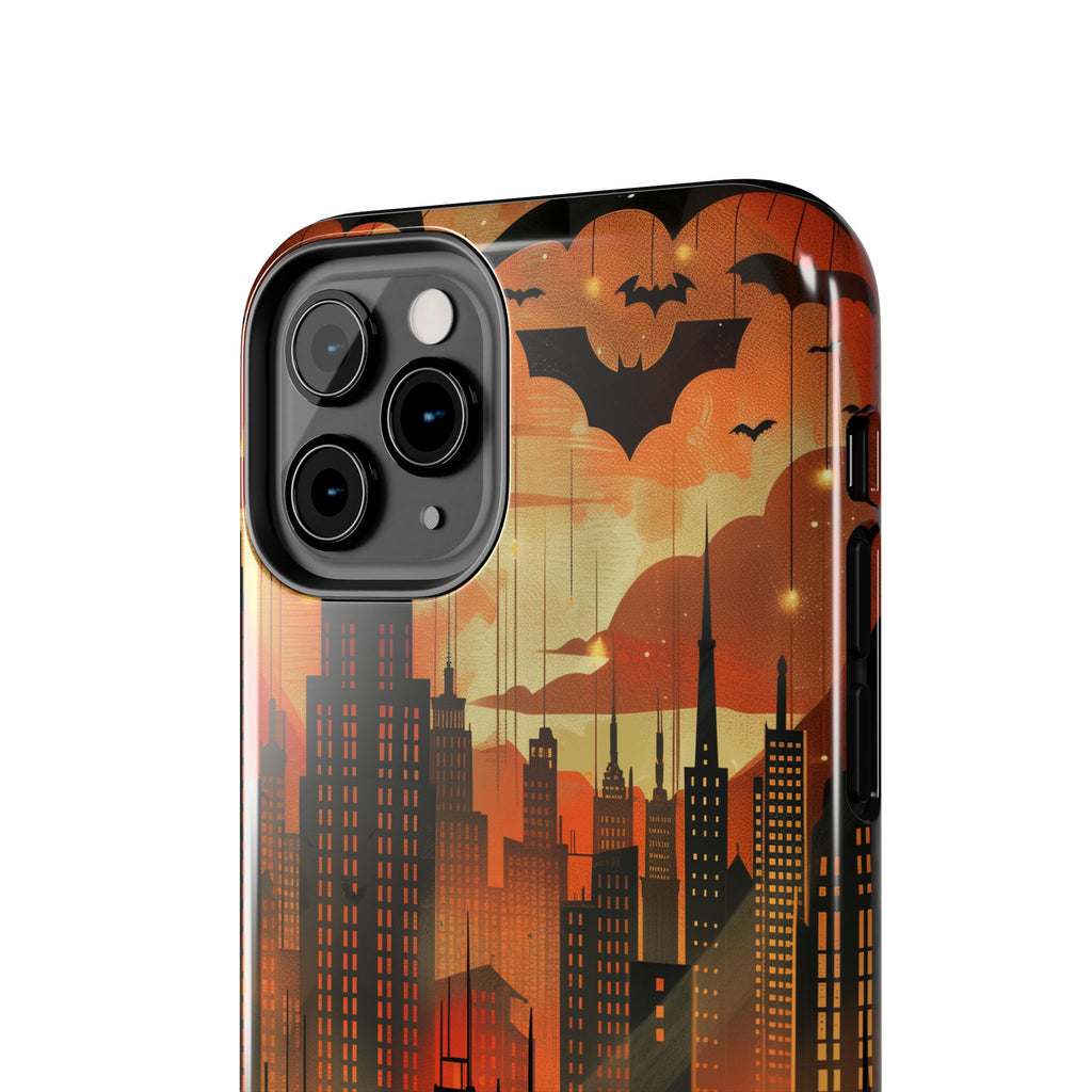 Batman Inspired Phone Case - Gotham Art Deco Style - Comic Book Hero Phone Cover - Unique Superhero Accessory