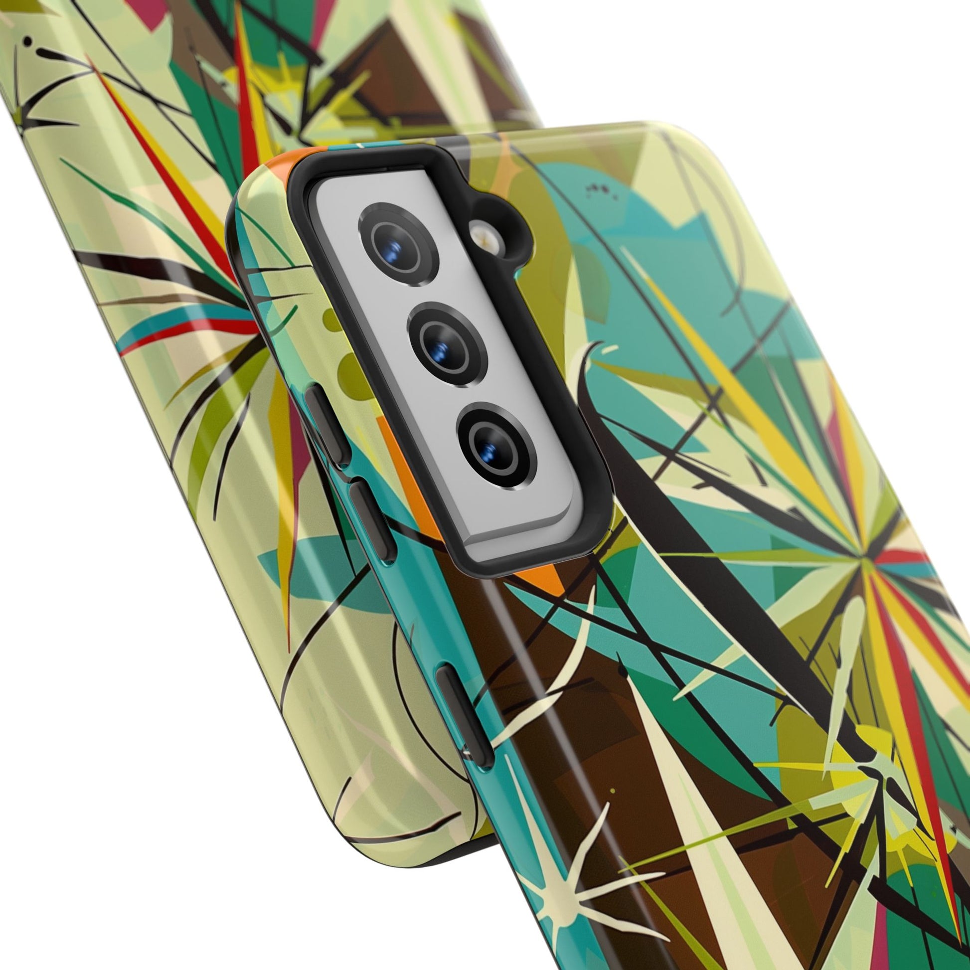 Mid Century Modern Star Design Phone Case, Earth Tone Colors, Retro Style Smartphone Cover, Vintage Phone Case, iPhone 14 Case, Apple iPhone