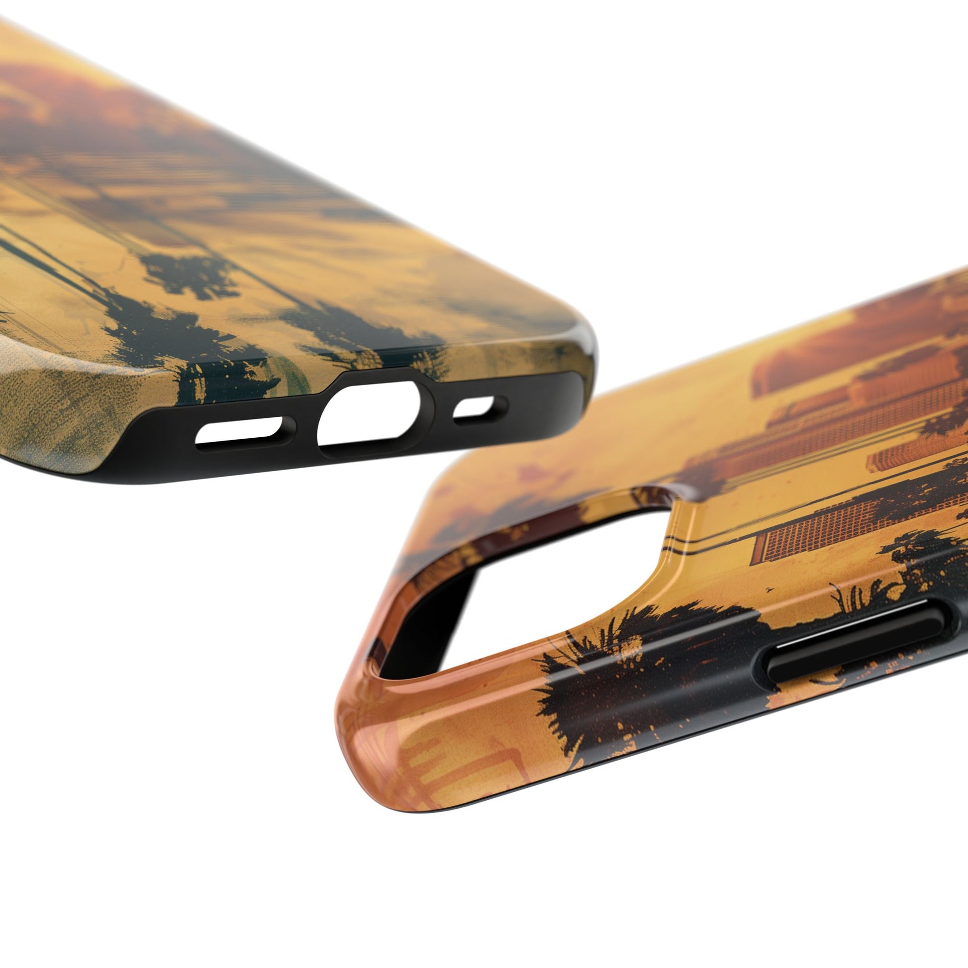 Los Angeles Sunset iPhone Case, Golden Hour Scenic View, Hollywood Hills Sunset Phone Case, Palm Trees Phone Case, iphone 15 pro max case