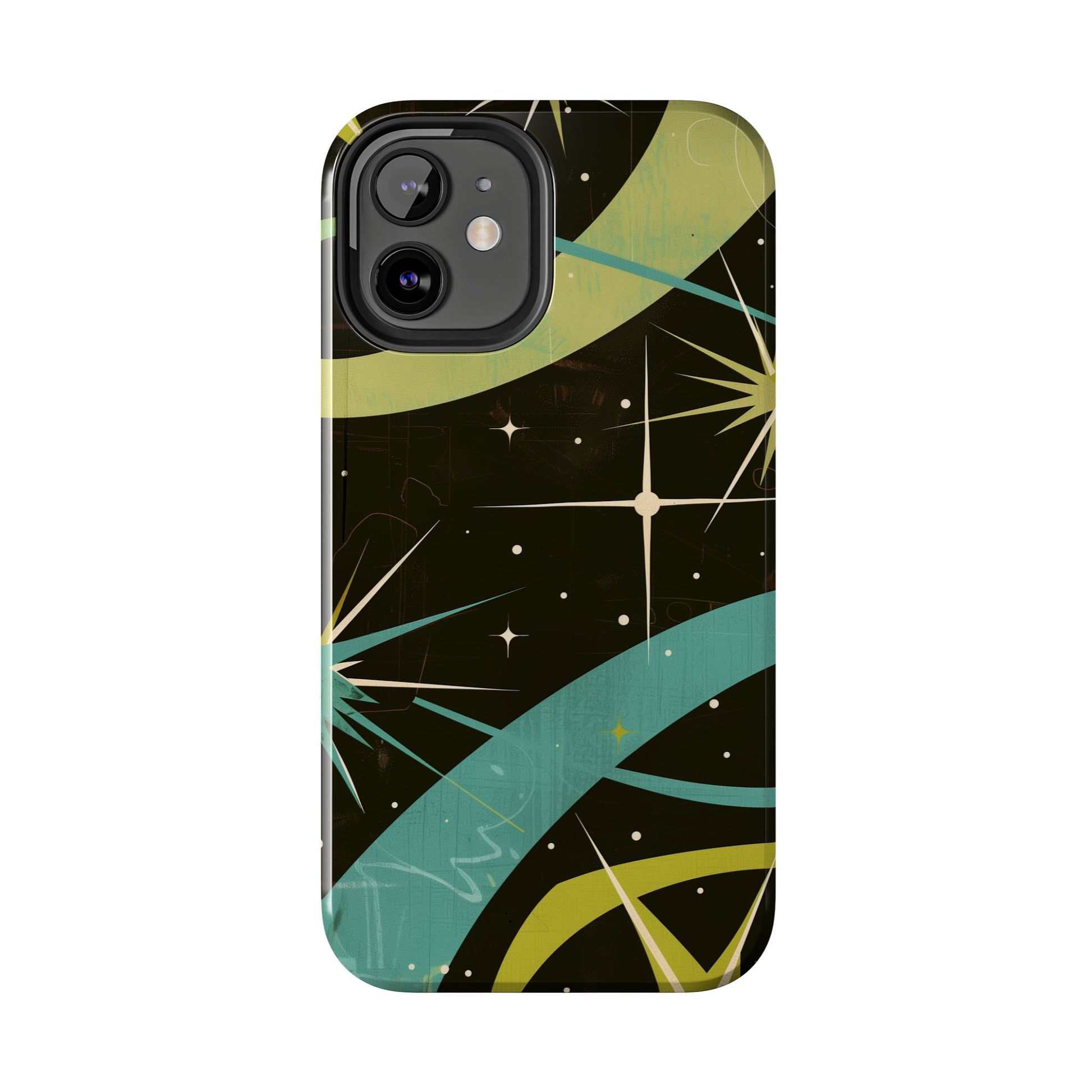 Mid Century Modern Star Design Phone Case, Earth Tone Colors, Retro Style Smartphone Cover, Vintage Phone Case, iPhone 14 Case, Apple iPhone