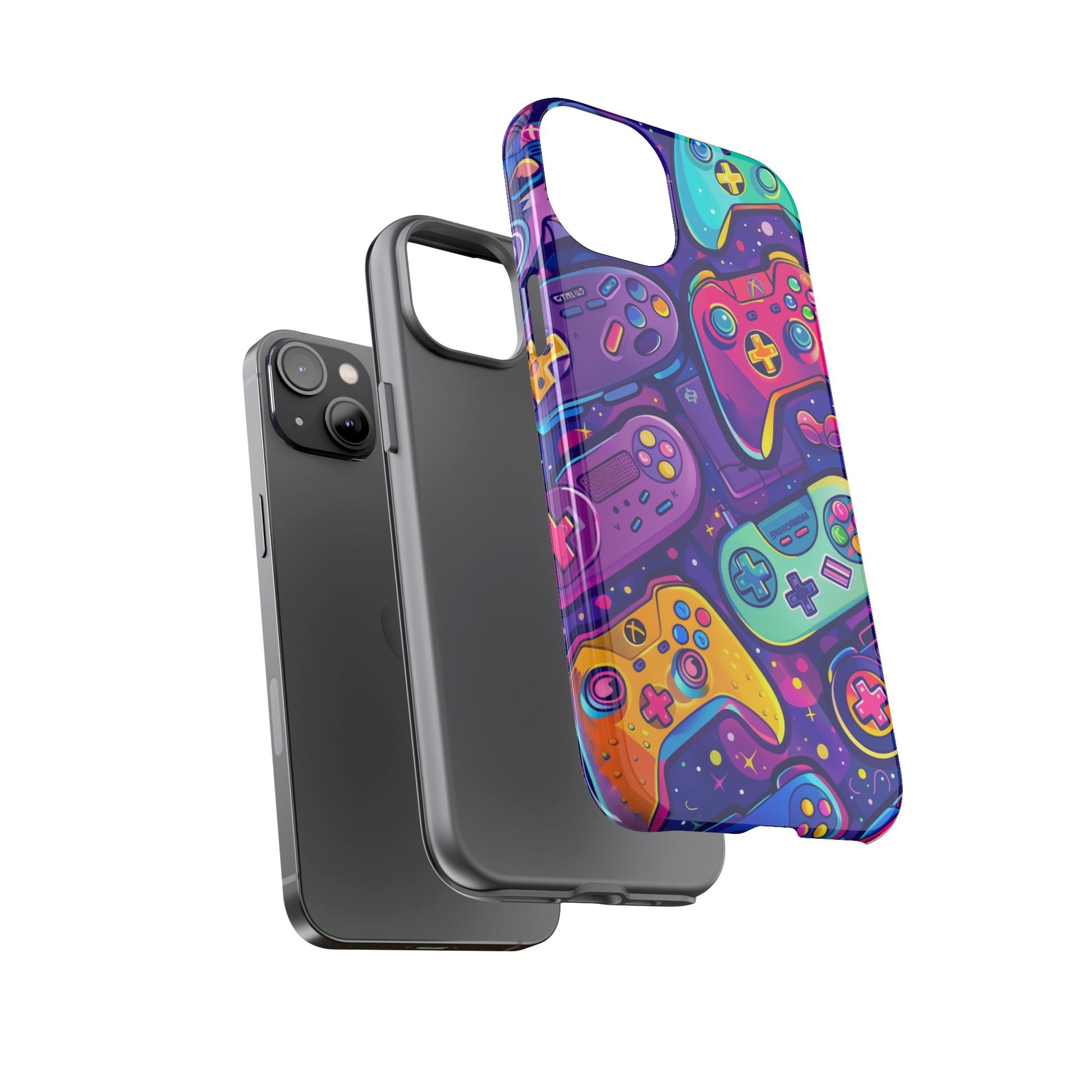 Lisa Frank Style Video Game Controller Android Phone Case, Retro Gamer Gift, Colorful Gaming Accessory