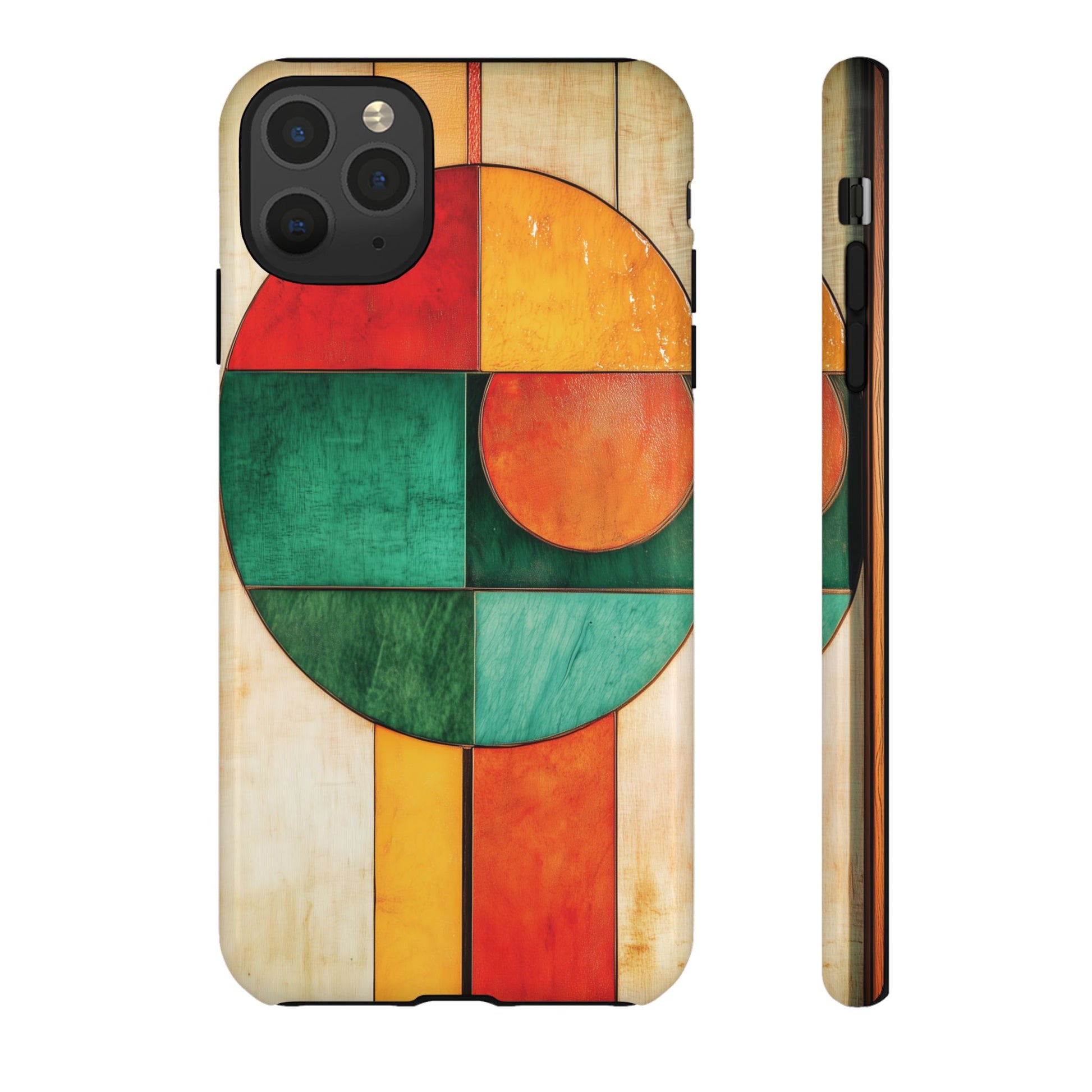 Circles Frank Lloyd Wright Usonian Prairie Phone Case Geometric Stained Glass Art Deco Marble Gold 13 14 15 16 iPhone Pro Max Galaxy Pixel
