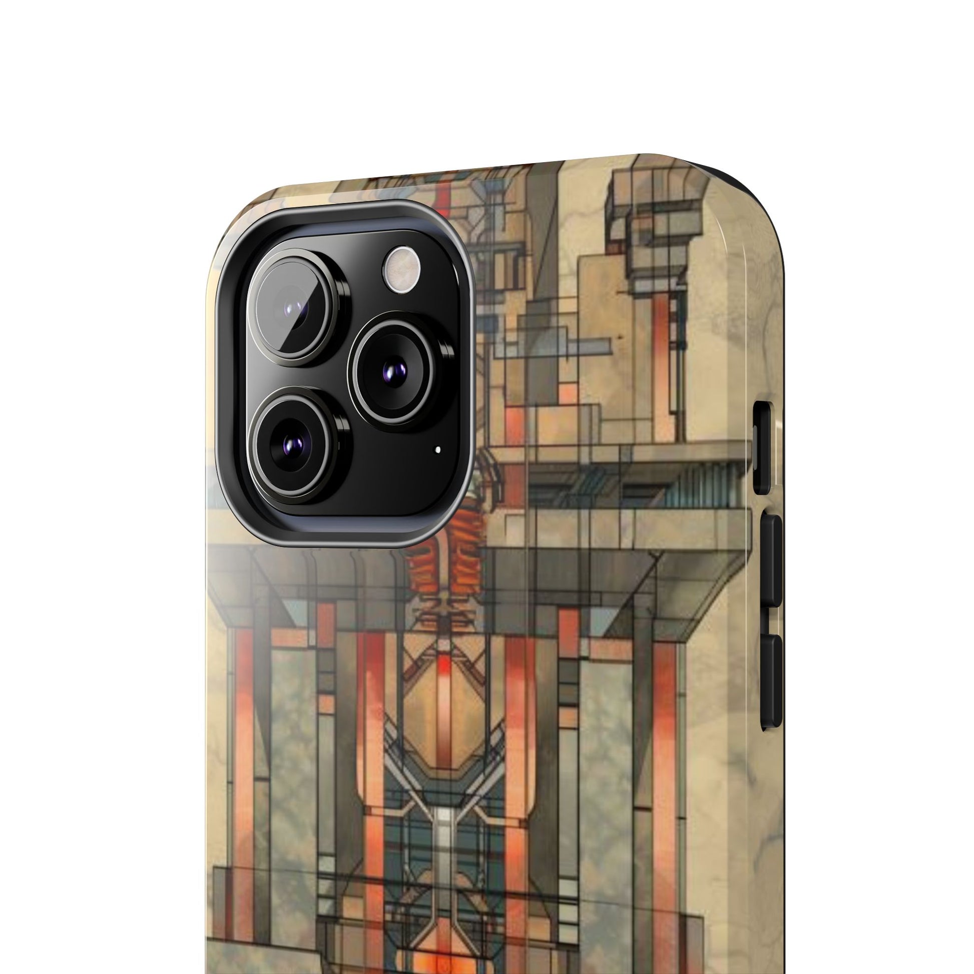 Prairie Style Frank Lloyd Wright Phone Case - Architectural Design iPhone Tough Cover - Unique Art Deco Protective Accessory