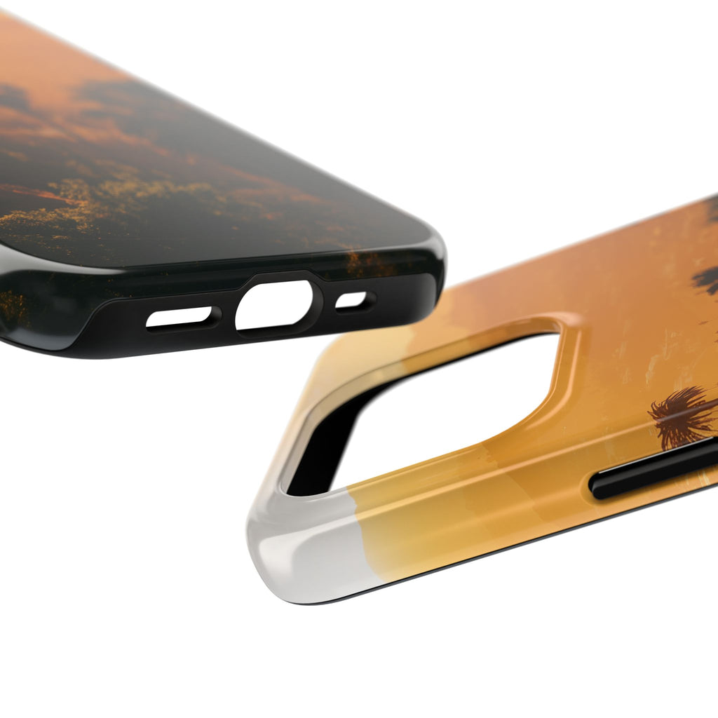 Los Angeles Sunset iPhone Case, Golden Hour Scenic View, Hollywood Hills Sunset Phone Case, Palm Trees Phone Case, iphone 15 pro max case