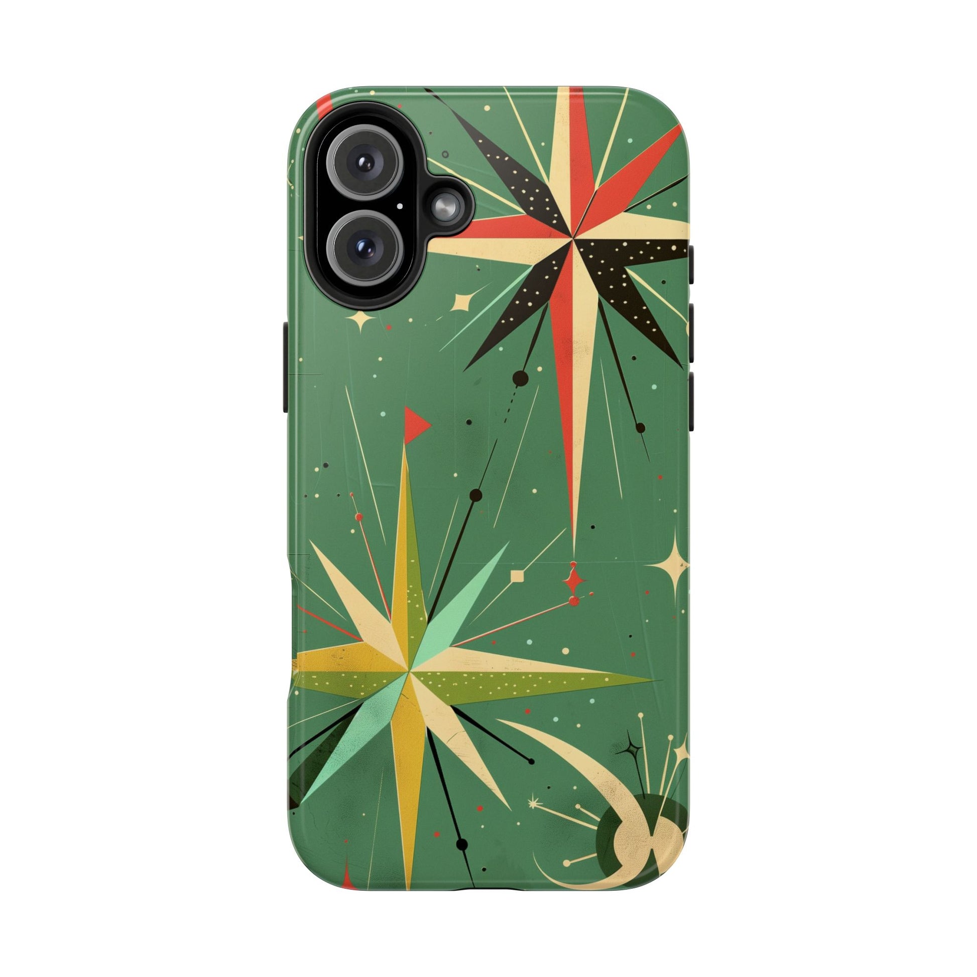 Mid Century Modern Star Design Phone Case, Earth Tone Colors, Retro Style Smartphone Cover, Vintage Phone Case, iPhone 14 Case, Apple iPhone