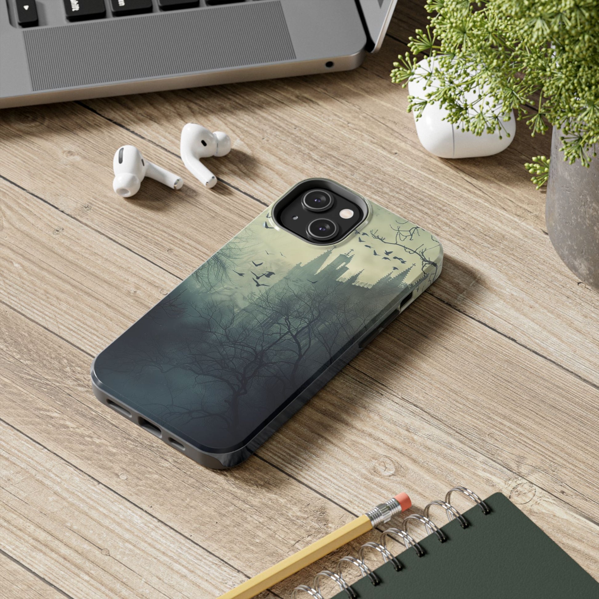 Gothic Architecture Phone Case, Dark Academia Phone Case, Moon and Tarot Case, Halloween Spooky Season, Dark Academia iPhone 15 Pro Max
