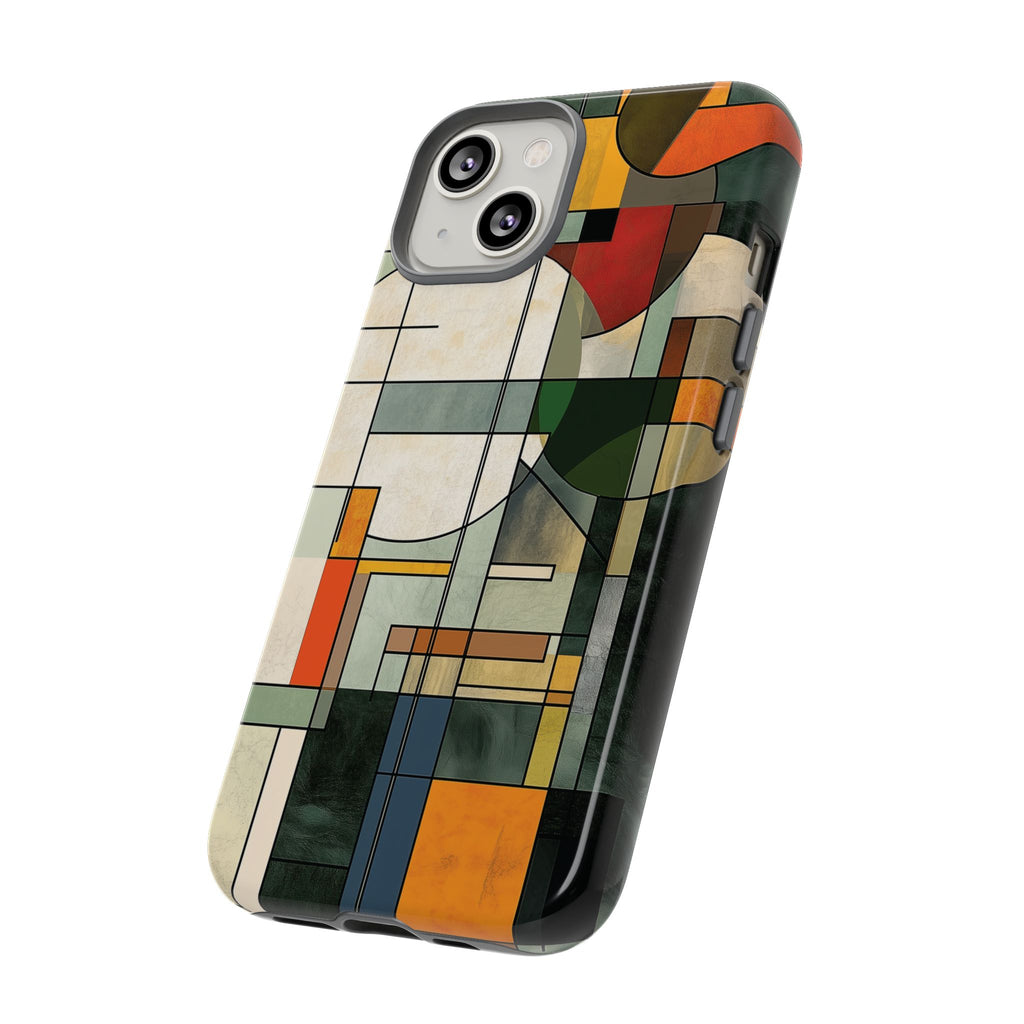 Prairie Style Frank Lloyd Wright Usonian Phone Case Geometric Stained Glass Art Deco Marble Gold 13 14 15 16 iPhone Pro Max Galaxy Pixel