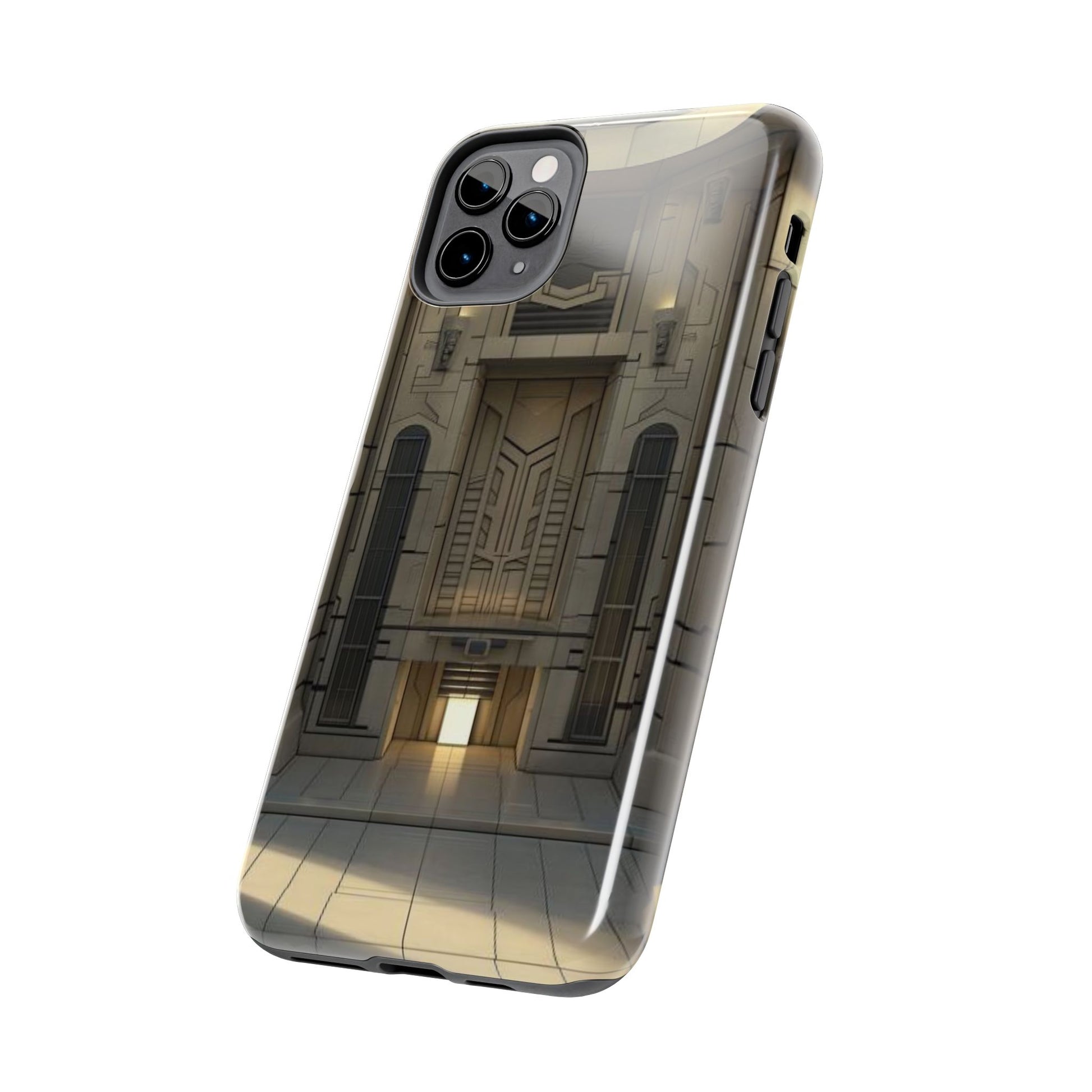 Durable Phone Case - Frank Lloyd Wright Style Room - Tough Architectural Design iPhone/Android Cover - Unique Art Deco Protection Accessory