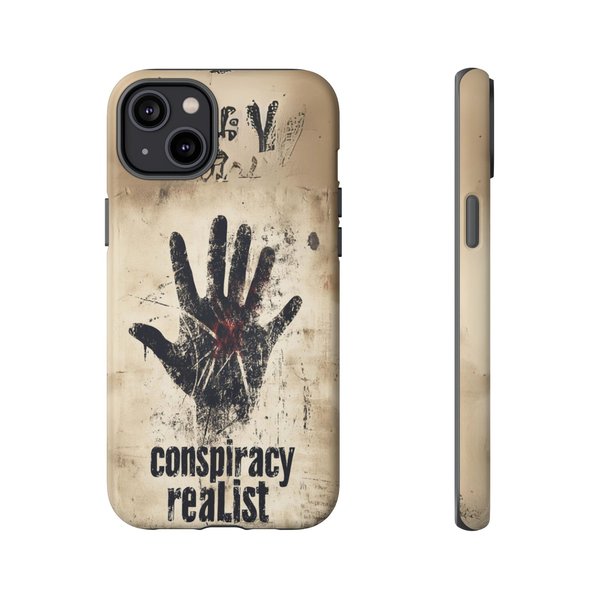 Conspiracy Theories Paranormal Mystery UFO X-Files Inspired Ghostly Hand Conspiracy Realist Cryptid iPhone 13 14 15 16 Pro Max Galaxy Pixel