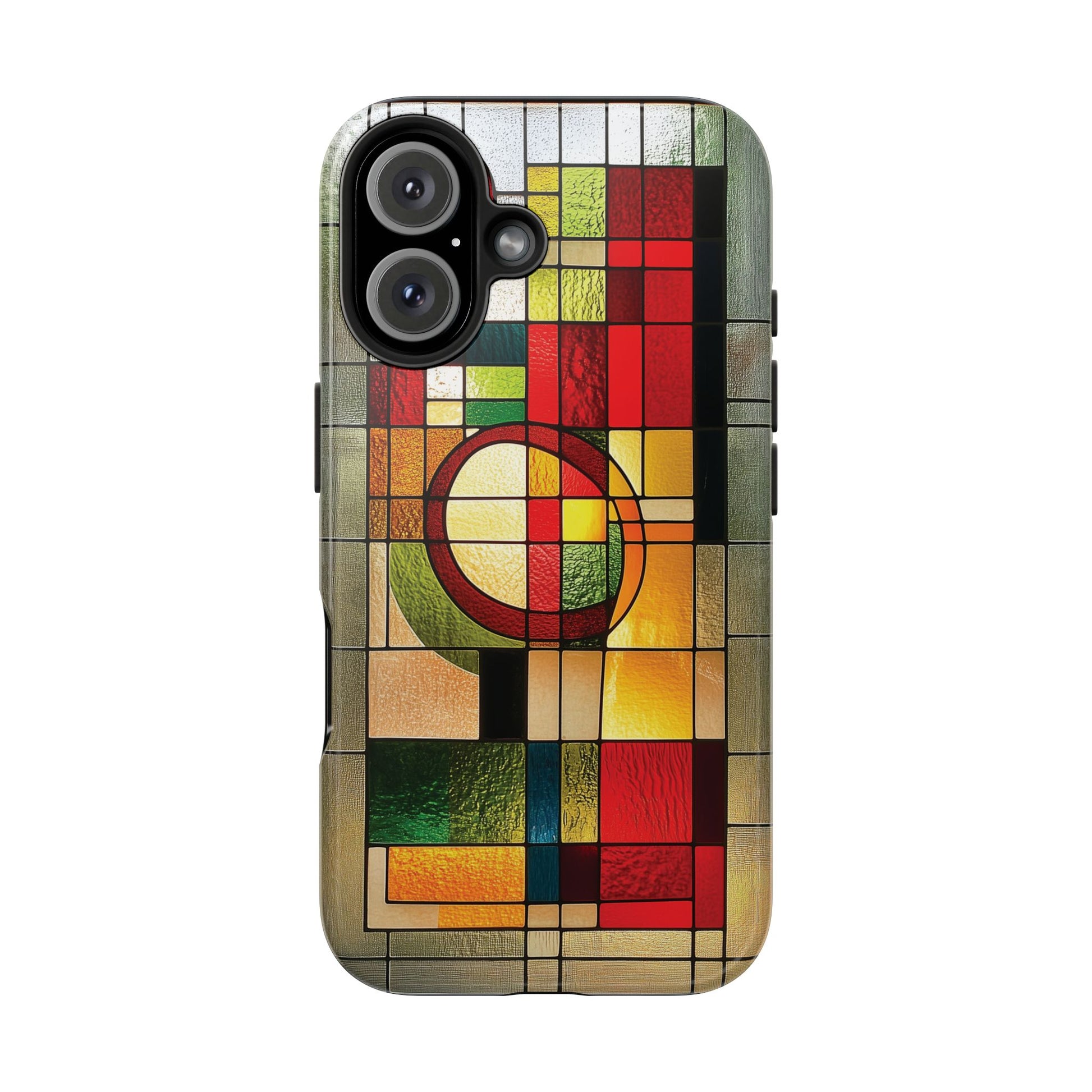 Realistic Stained Glass Phone Case Artistic iPhone Case Architectural Design, Art Deco iphone Case, iPhone 15 Pro Max Samsung Galaxy S23