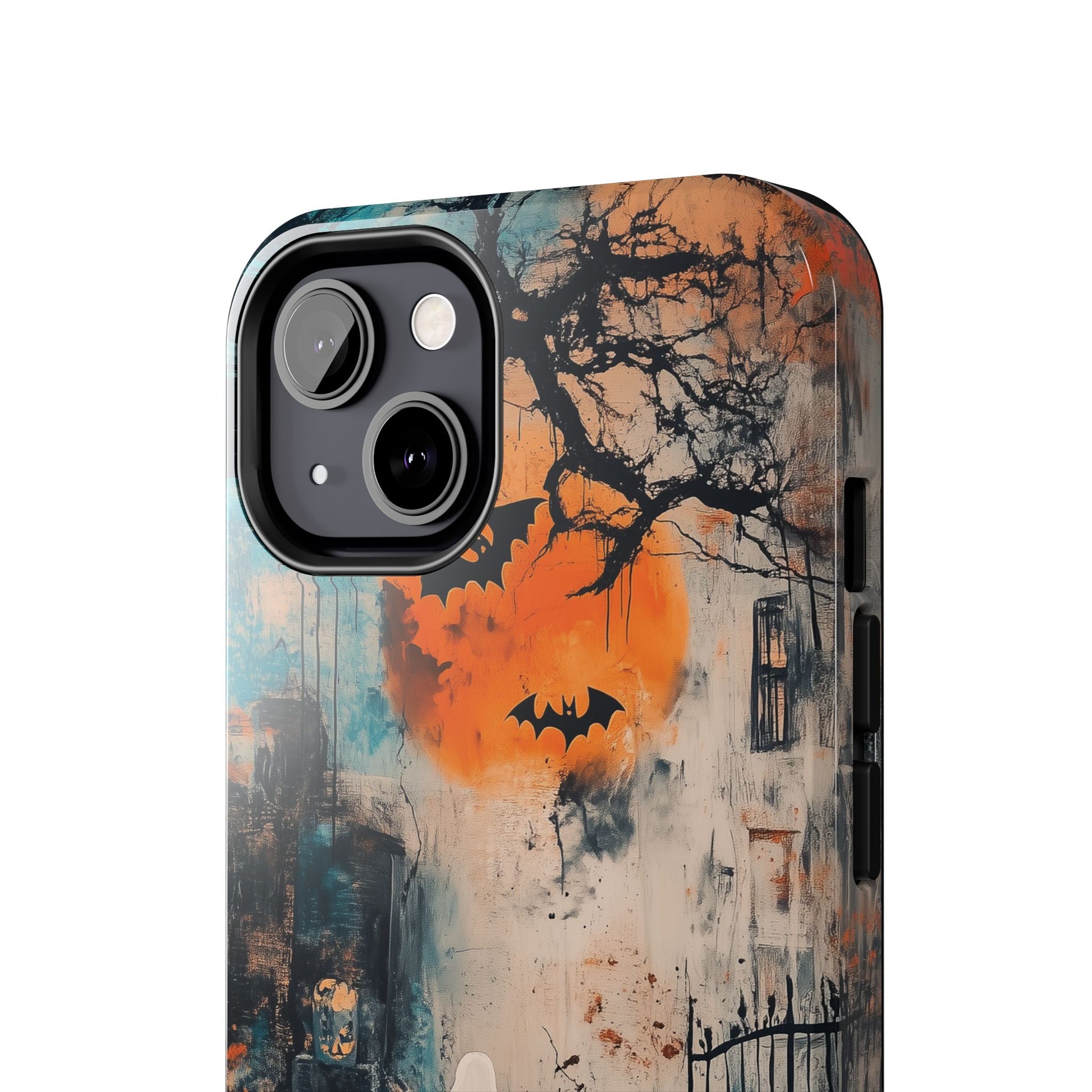 Halloween Fall Autumn Artistic Gothic Dark Academia Ghost Girl Street Art Urban Graffiti Phone Case Street iPhone 15 Pro Max Samsung Galaxy