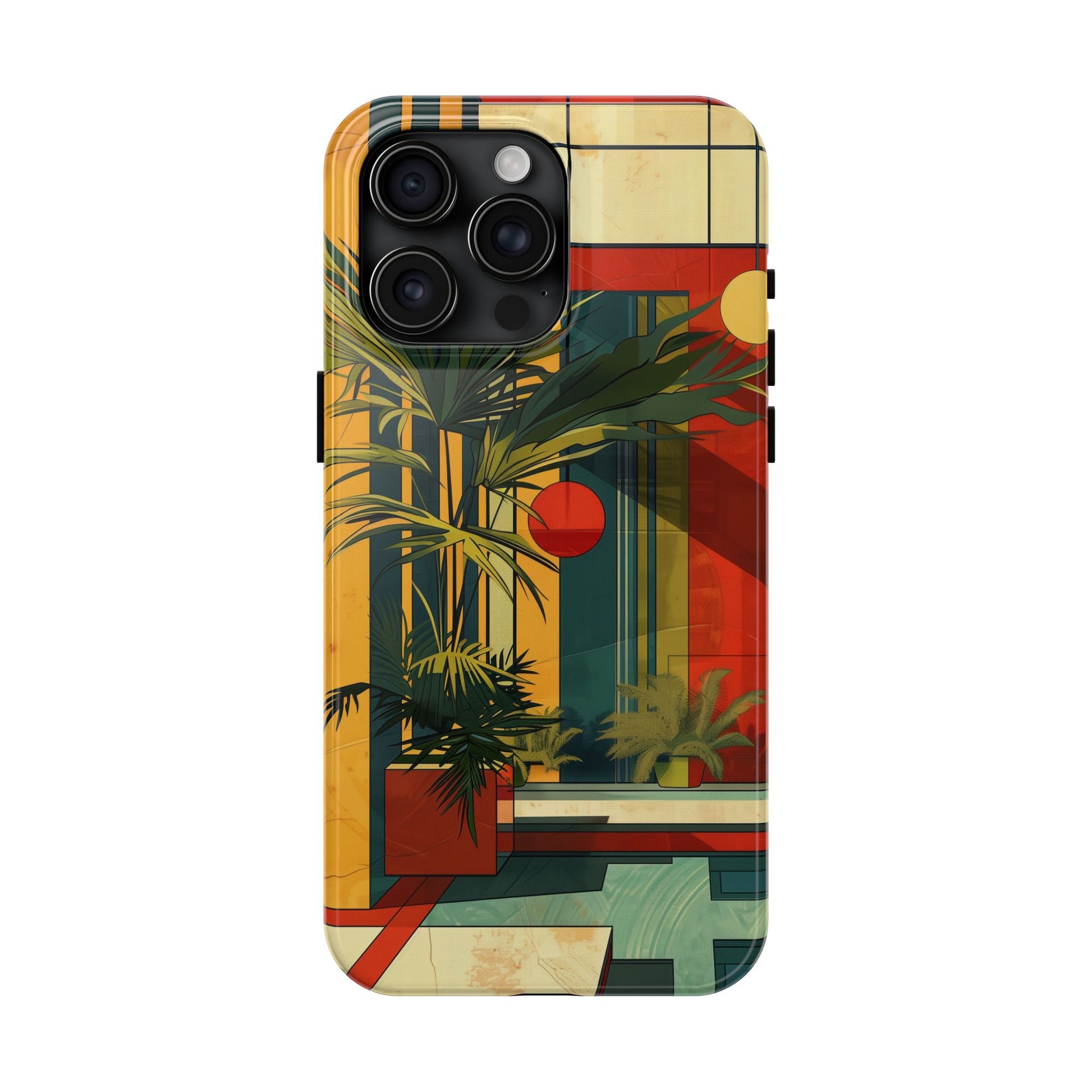 Frank Lloyd Wright Inspired Phone Case - Geometric Elegance and Architectural Beauty for iPhone Models