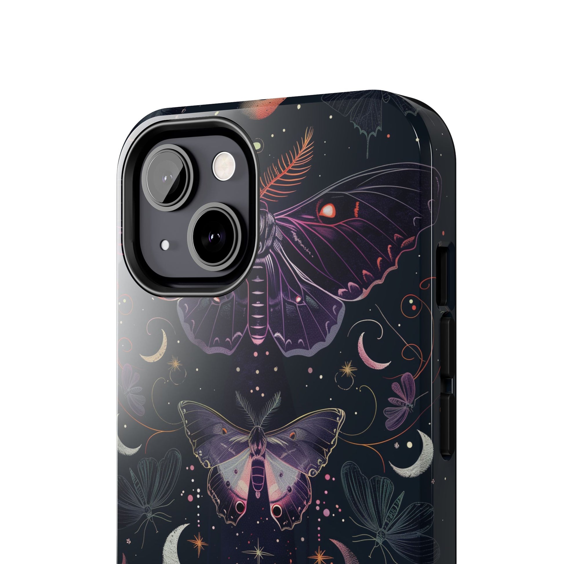 B Dark Academia Mystical Phone Case, Mystical Moth Phone Case, Vintage Magic Witchcraft iPhone Cover, Esoteric Nature Art, iPhone 15 Pro Max