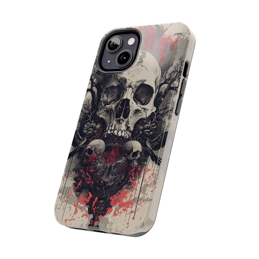 Gothic Art Phone Case Skulls and Crows, Moth Phone Case, Moon and Tarot Phone Case, Halloween Spooky Season, Dark Academia iPhone 15 Pro Max