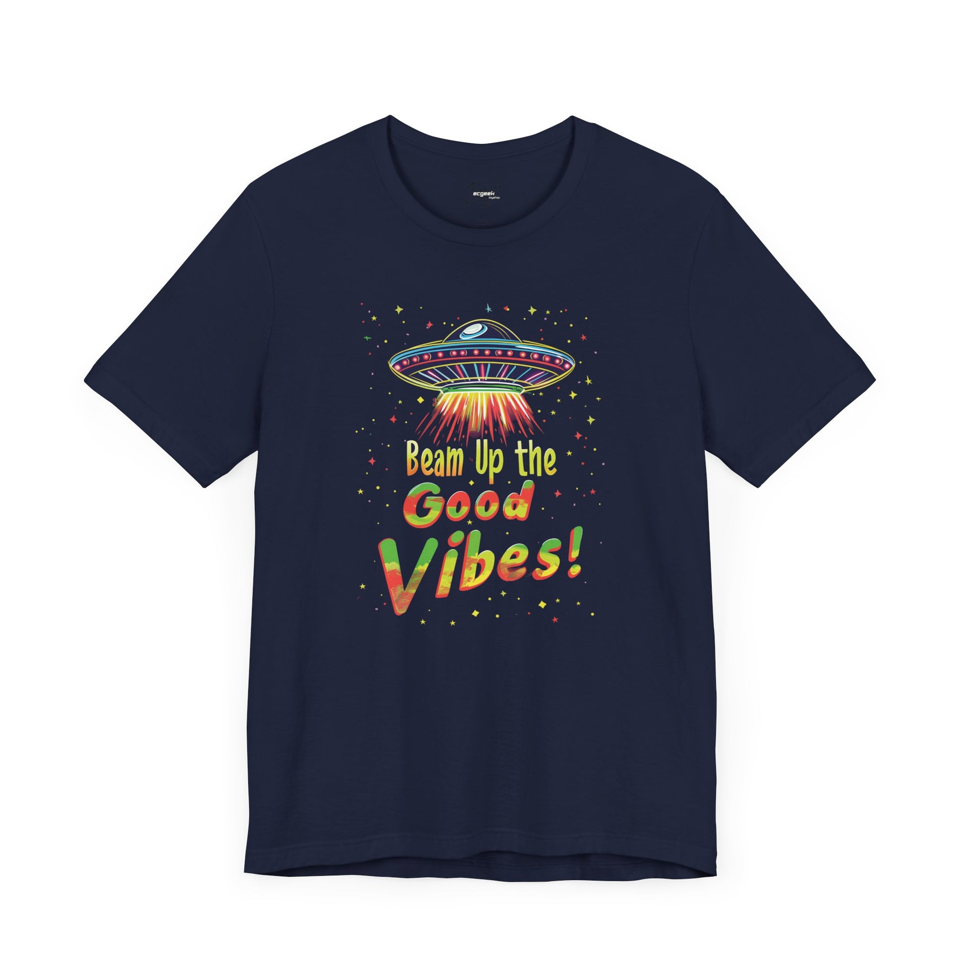Positivity Nerd Shirt UFO Geek Shirt, Good Vibes SciFi Shirt Gamer Shirt, Funny Nerd Shirt, Nerd Humor, Funny Geek Shirt, Custom Graphic Tee