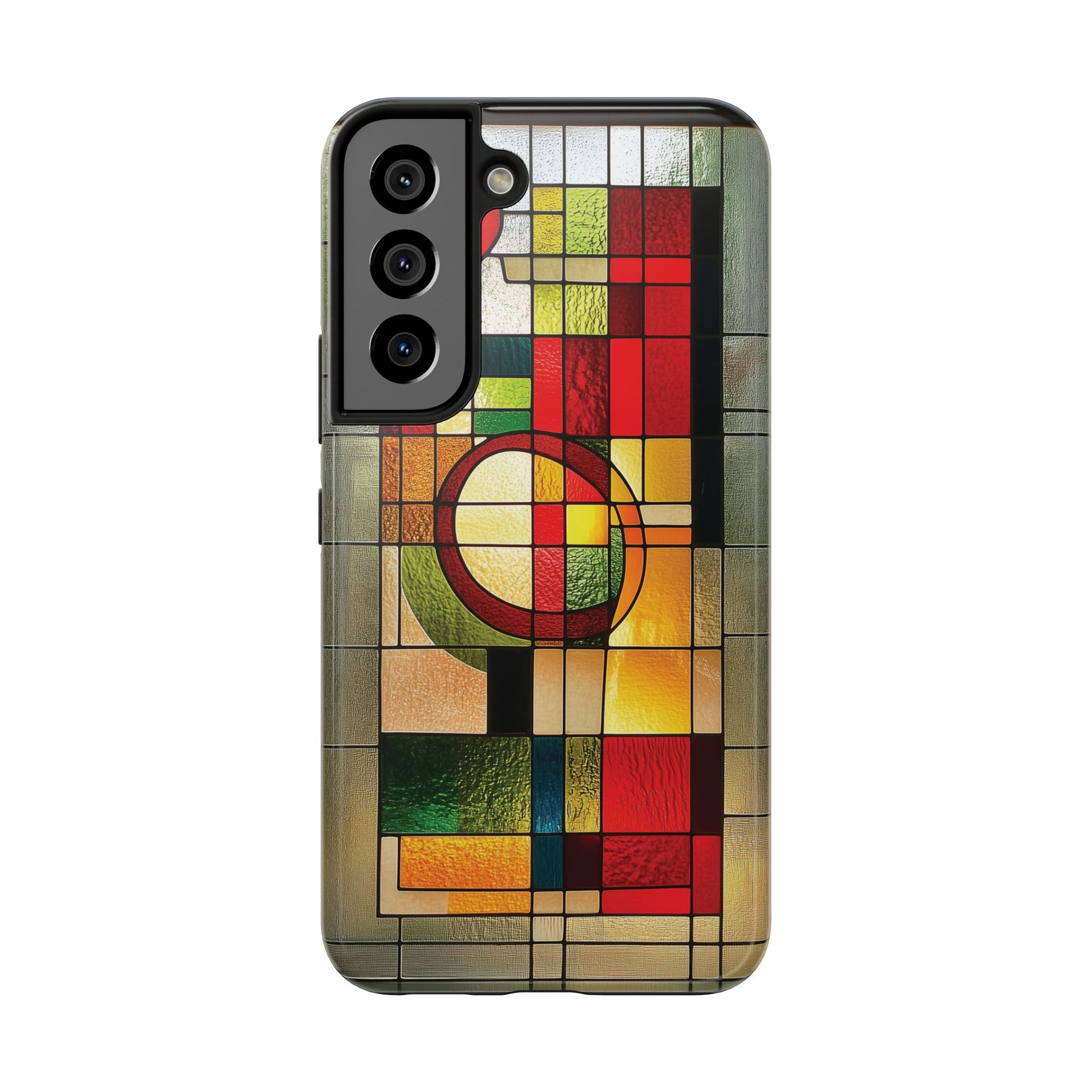 Realistic Stained Glass Phone Case Artistic iPhone Case Architectural Design, Art Deco iphone Case, iPhone 15 Pro Max Samsung Galaxy S23