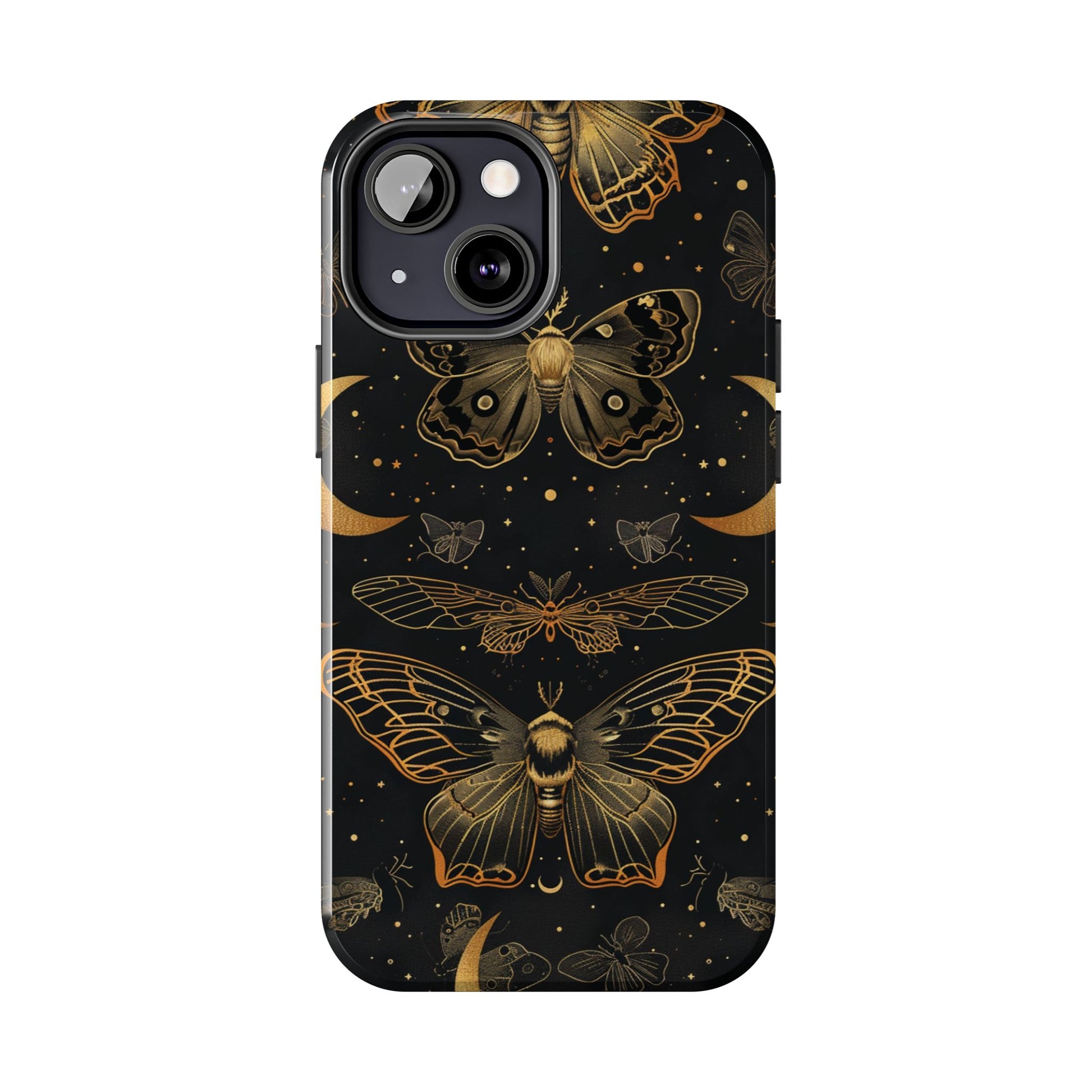 D Dark Academia Mystical Phone Case, Mystical Moth Phone Case, Vintage Magic Witchcraft iPhone Cover, Esoteric Nature Art, iPhone 15 Pro Max