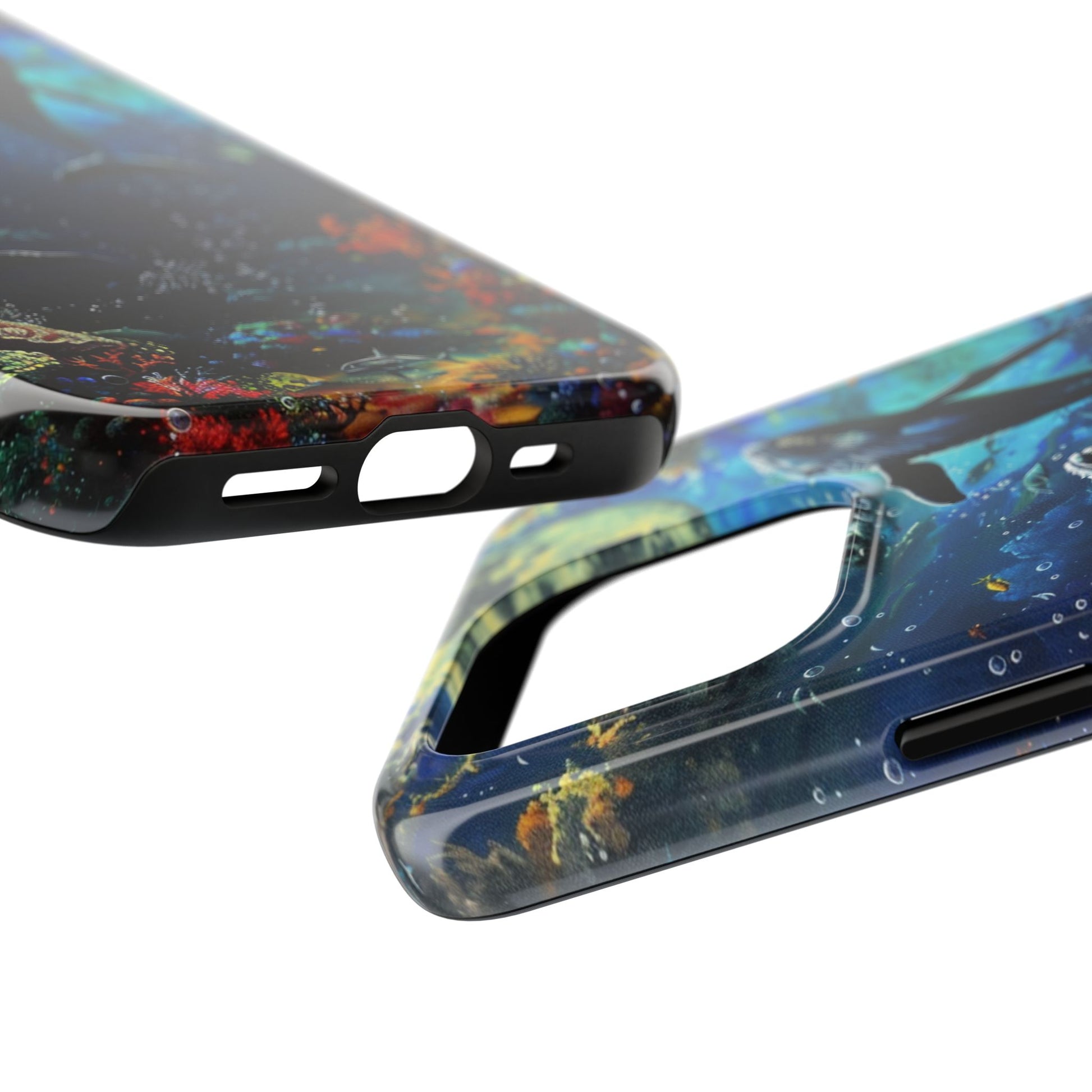 Moonlit Whales Underwater Phone Case - Durable and Stunning Protective Cover