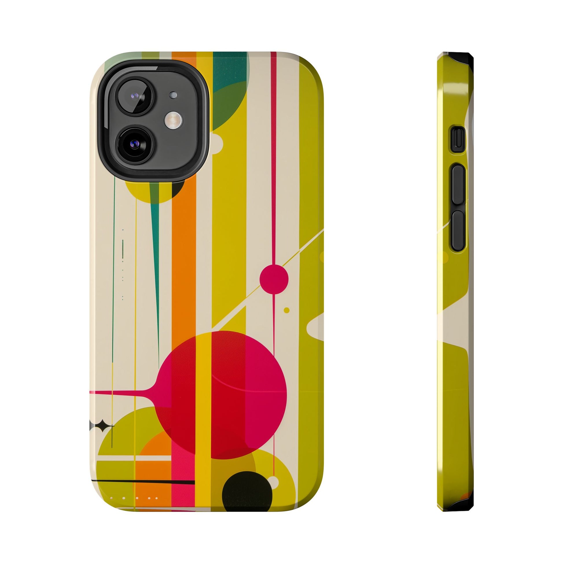 Mid Century Modern Star Design Phone Case, Earth Tone Colors iPhone Case, Retro Style iPhone Cover, iphone 15 pro max case, iphone 14 case