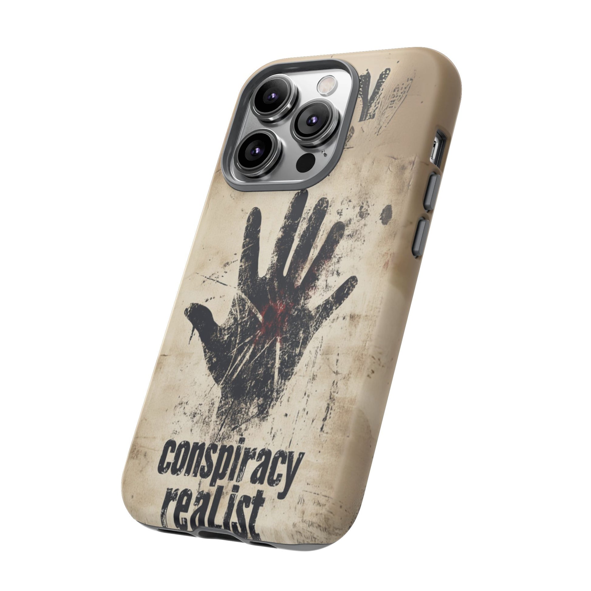 Conspiracy Theories Paranormal Mystery UFO X-Files Inspired Ghostly Hand Conspiracy Realist Cryptid iPhone 13 14 15 16 Pro Max Galaxy Pixel