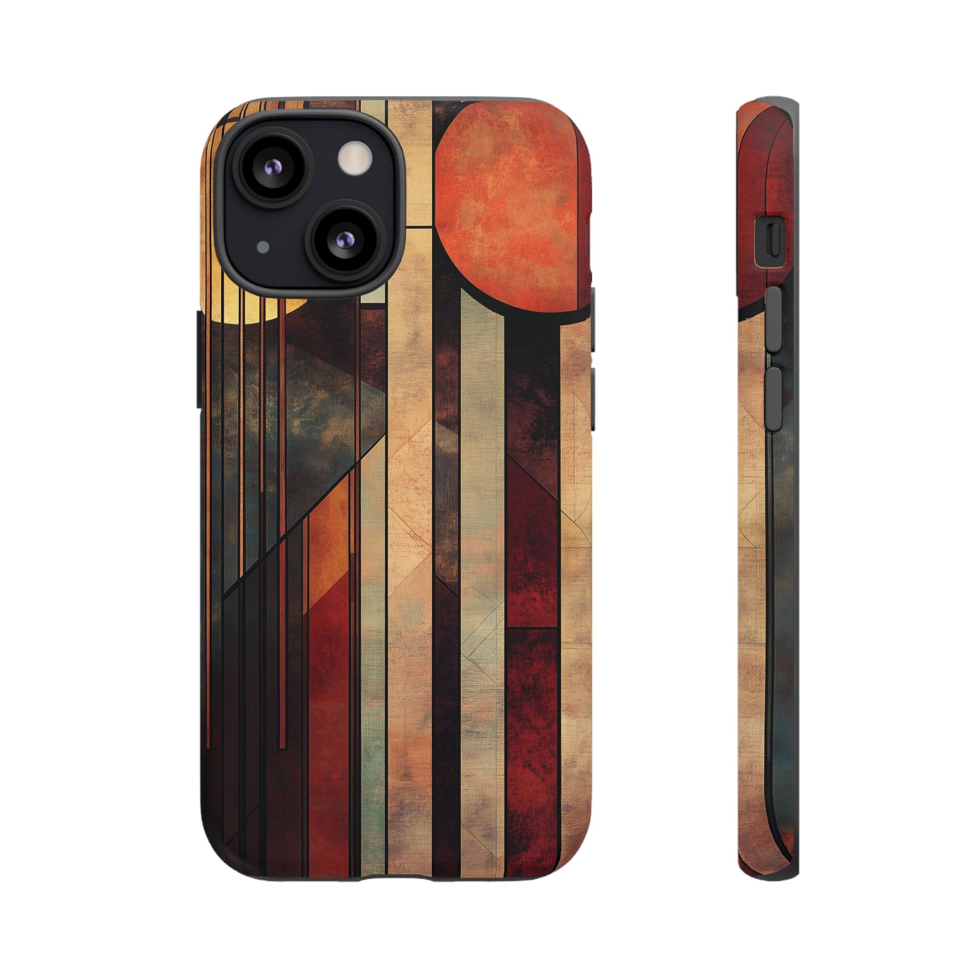 Dark Prairie Frank Lloyd Wright Usonian Phone Case Geometric Stained Glass Art Deco Marble Gold 13 14 15 16 iPhone Pro Max Galaxy Pixel