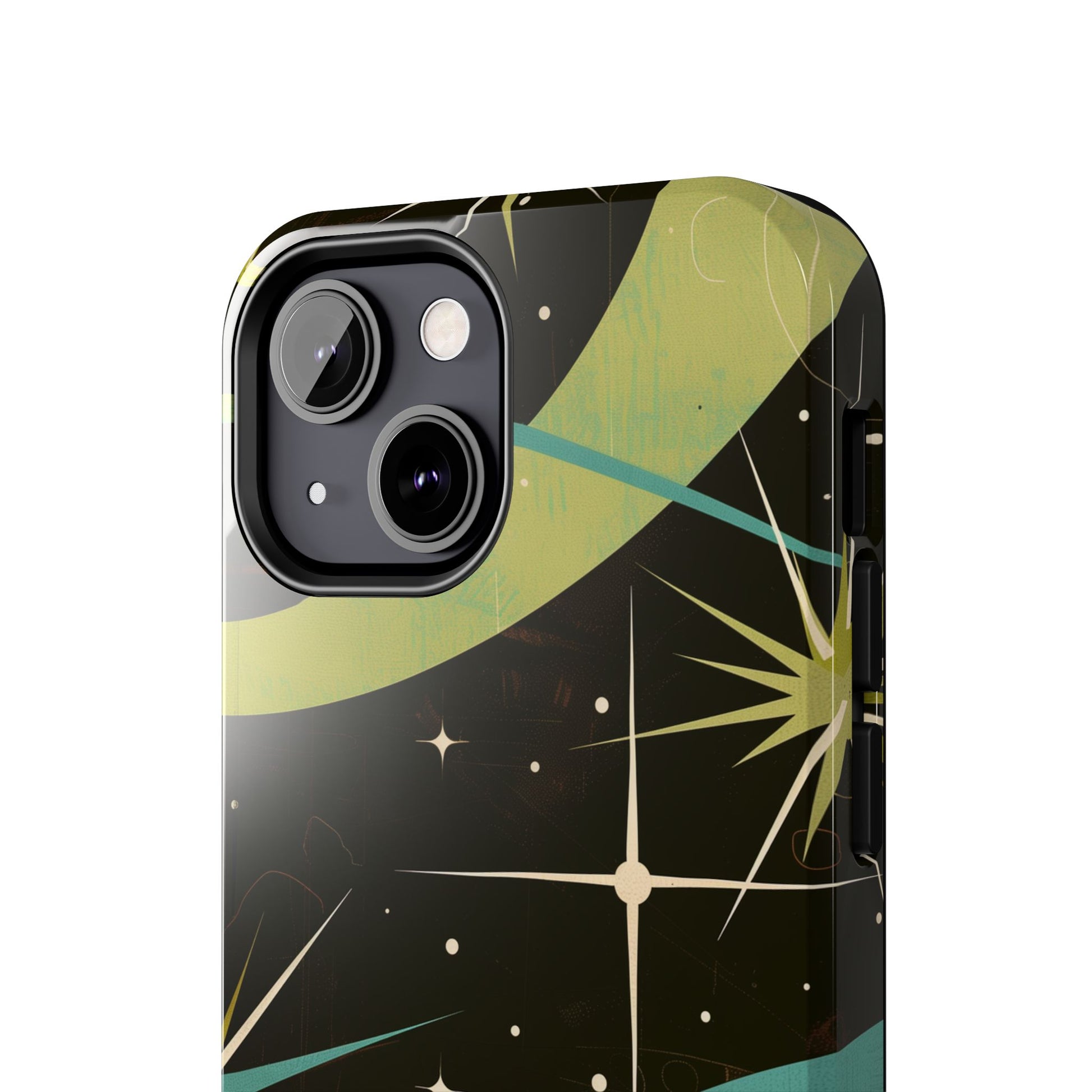 Mid Century Modern Star Design Phone Case, Earth Tone Colors, Retro Style Smartphone Cover, Vintage Phone Case, iPhone 14 Case, Apple iPhone