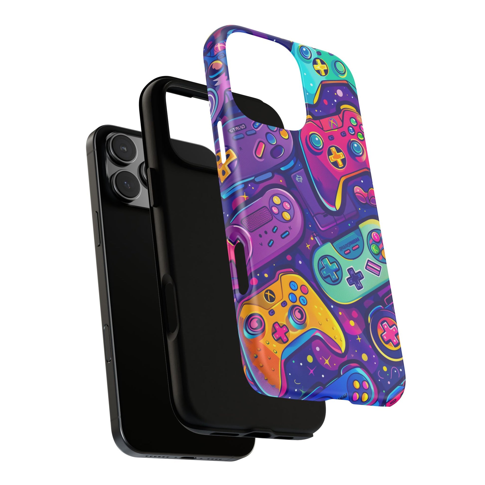 Lisa Frank Style Video Game Controller Android Phone Case, Retro Gamer Gift, Colorful Gaming Accessory