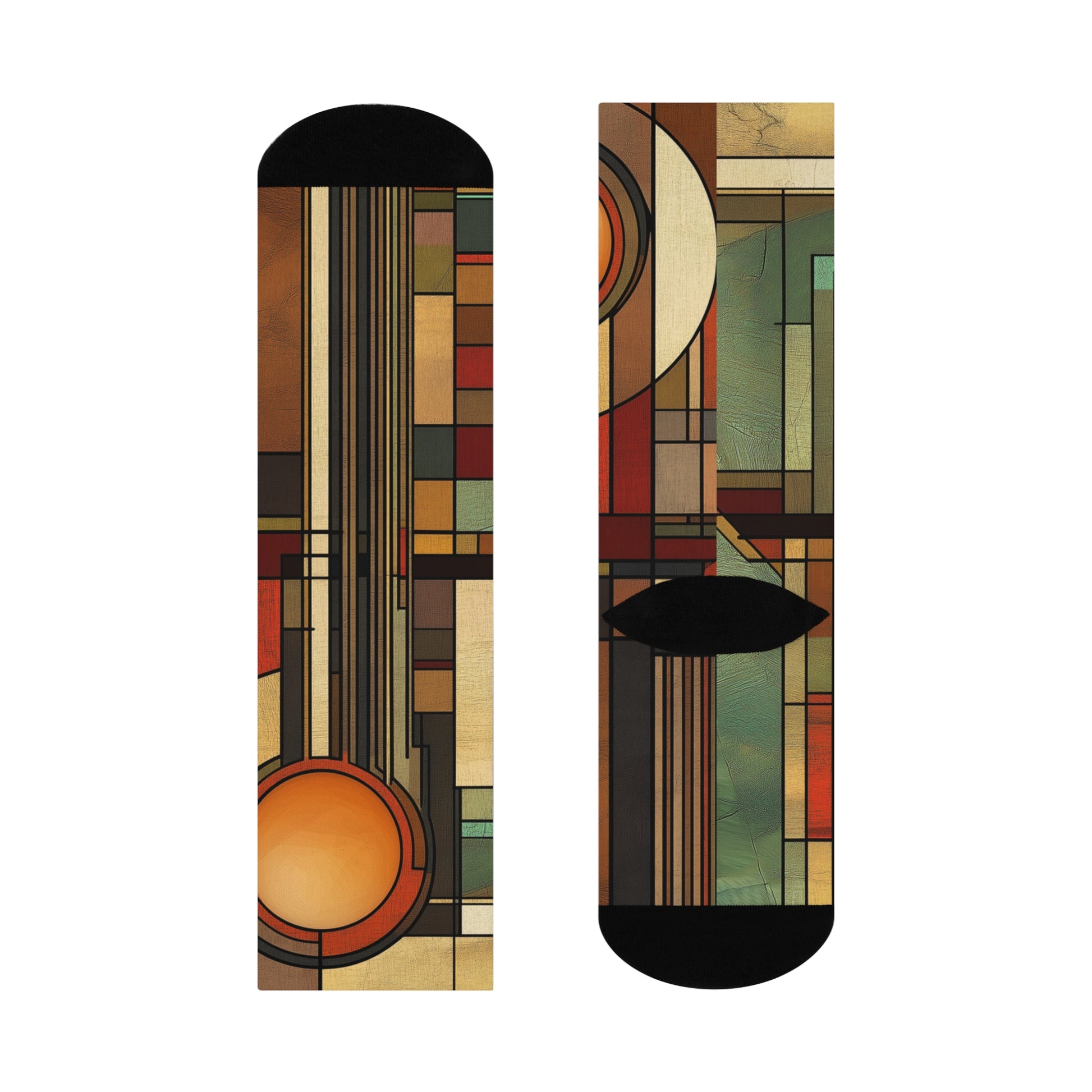 Art Deco Mid Century Modern Prairie Style Socks