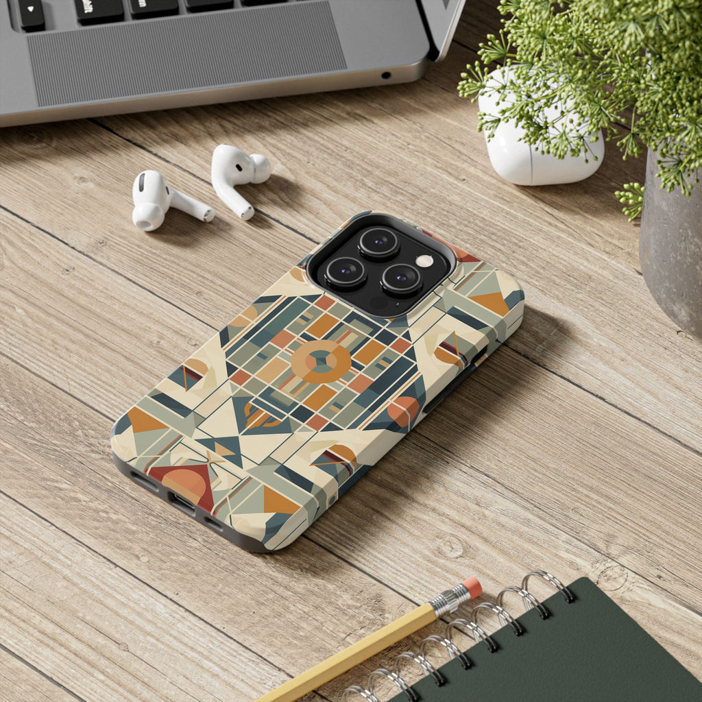 Diamond Frank Lloyd Wright Inspired Phone Case - Geometric Elegance for iPhone Models