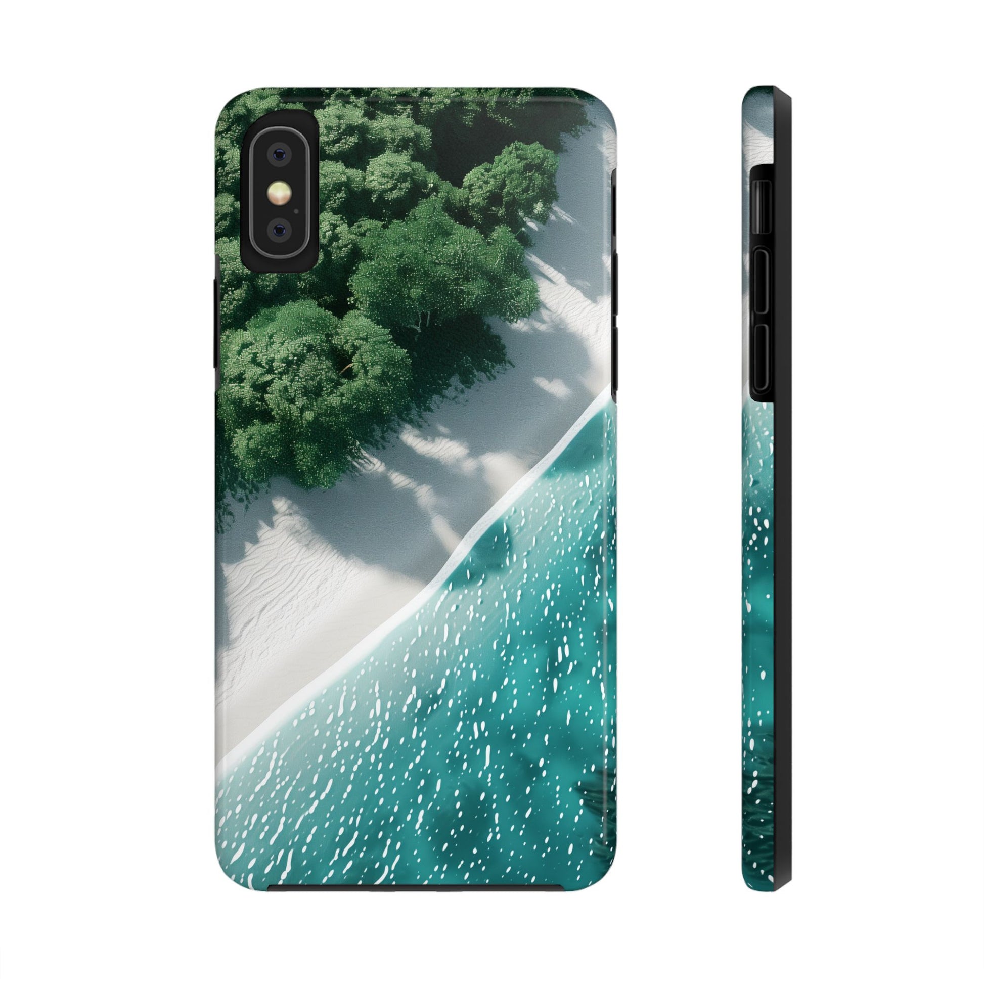 Beach Bliss: Durable iPhone Case with White Sands & Turquoise Waters