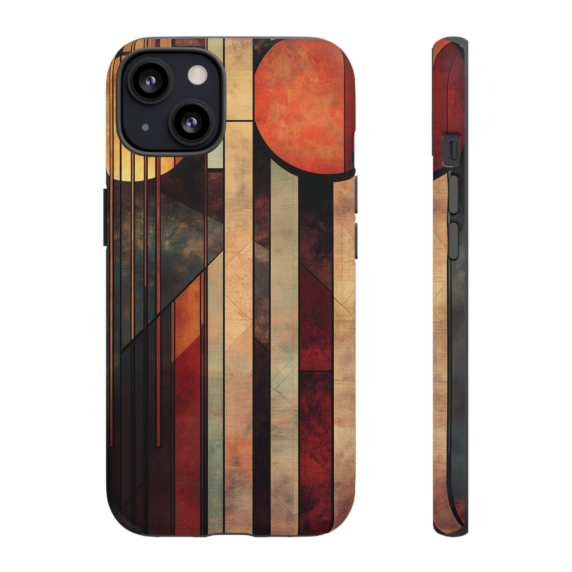 Dark Prairie Frank Lloyd Wright Usonian Phone Case Geometric Stained Glass Art Deco Marble Gold 13 14 15 16 iPhone Pro Max Galaxy Pixel