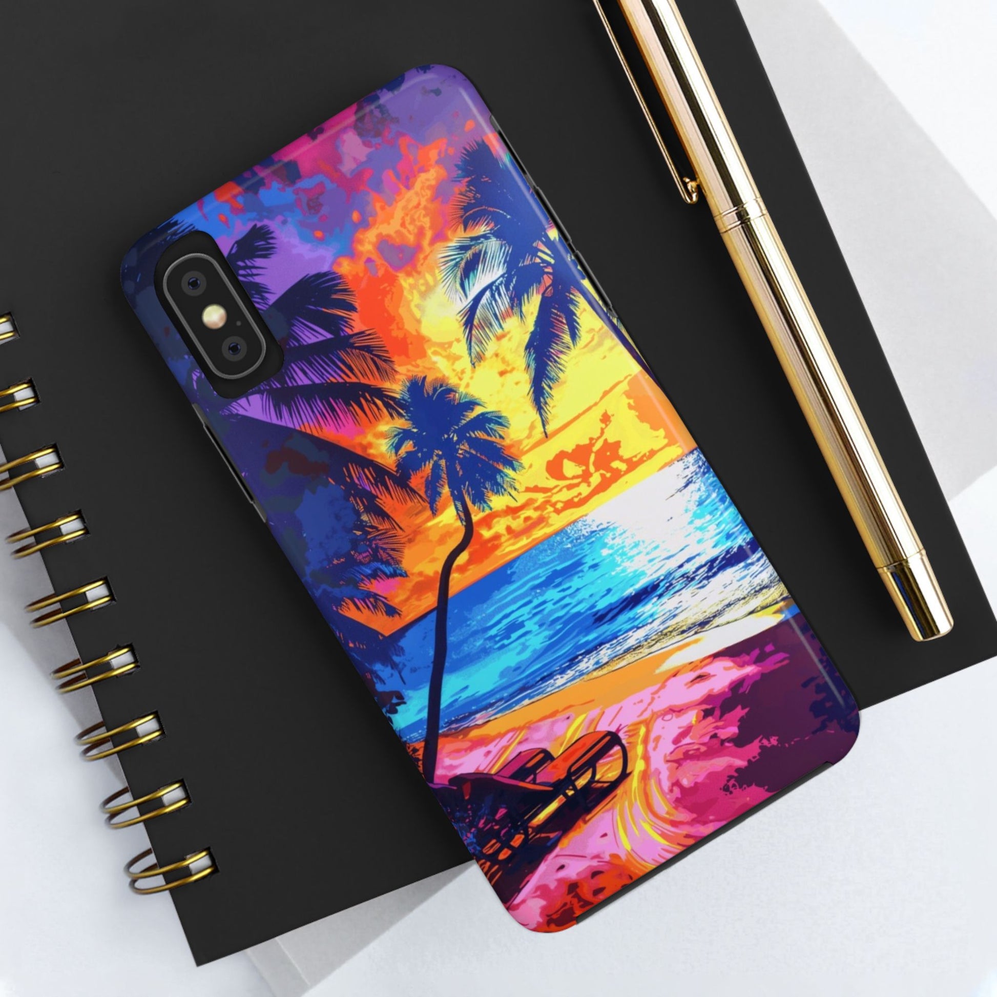 Sunset Bliss: Lisa Frank Style Phone Case