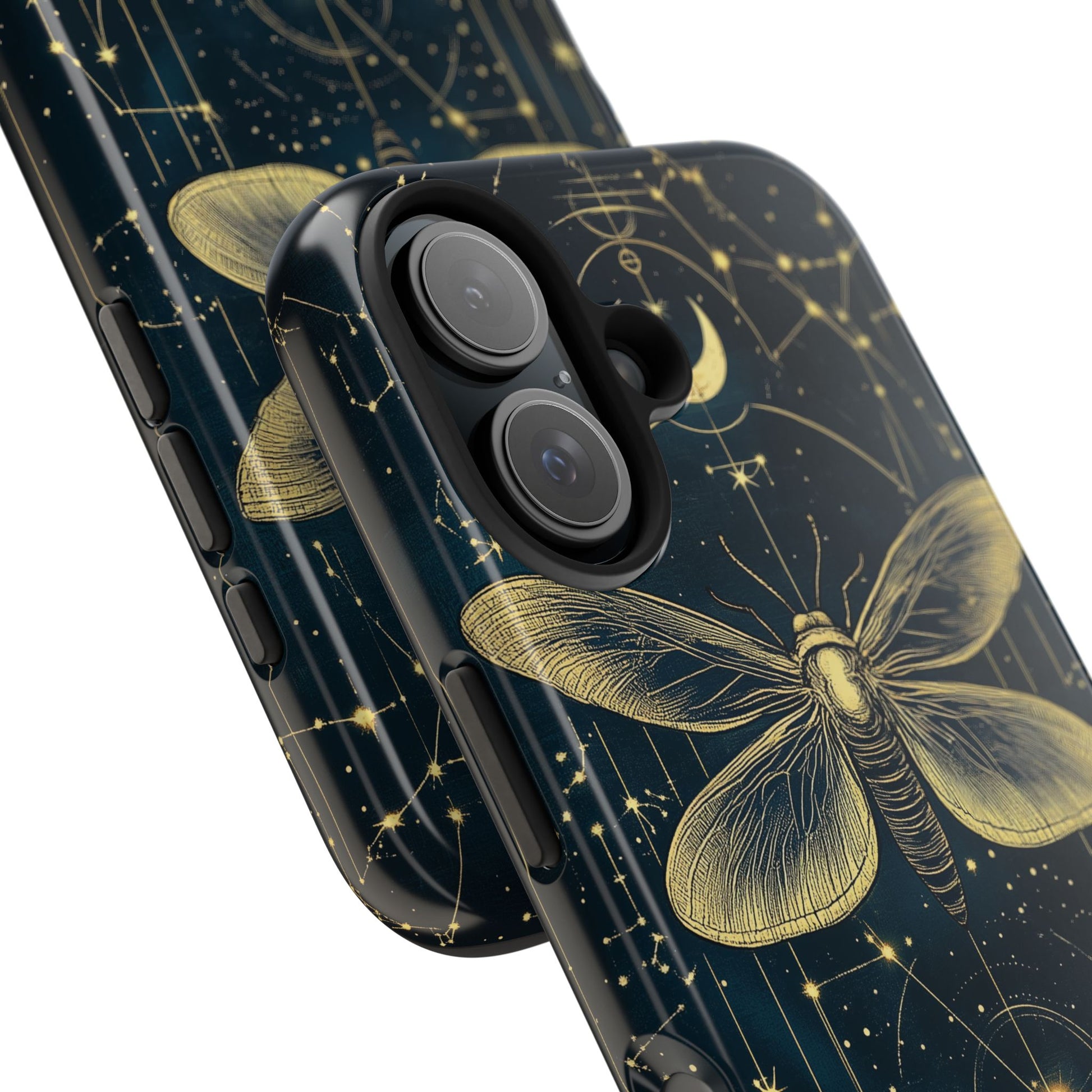 Celestial Dark Academia Phone Case Magical Moth Astrology Witchcraft Esoteric Entomology Nature Art Phone 13 14 15 Pro Max Samsung