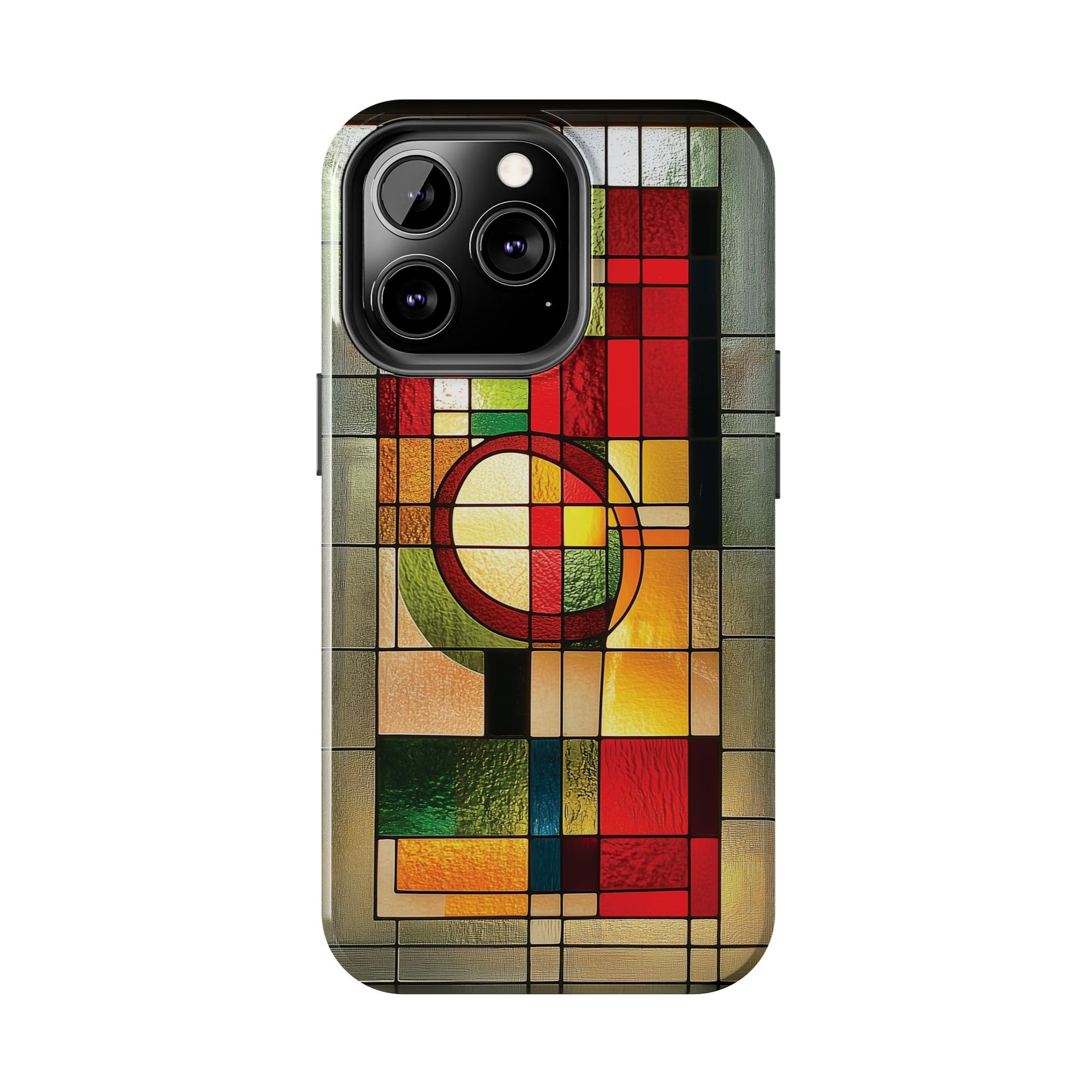 Realistic Stained Glass Phone Case Artistic iPhone Case Architectural Design, Art Deco iphone Case, iPhone 15 Pro Max Samsung Galaxy S23