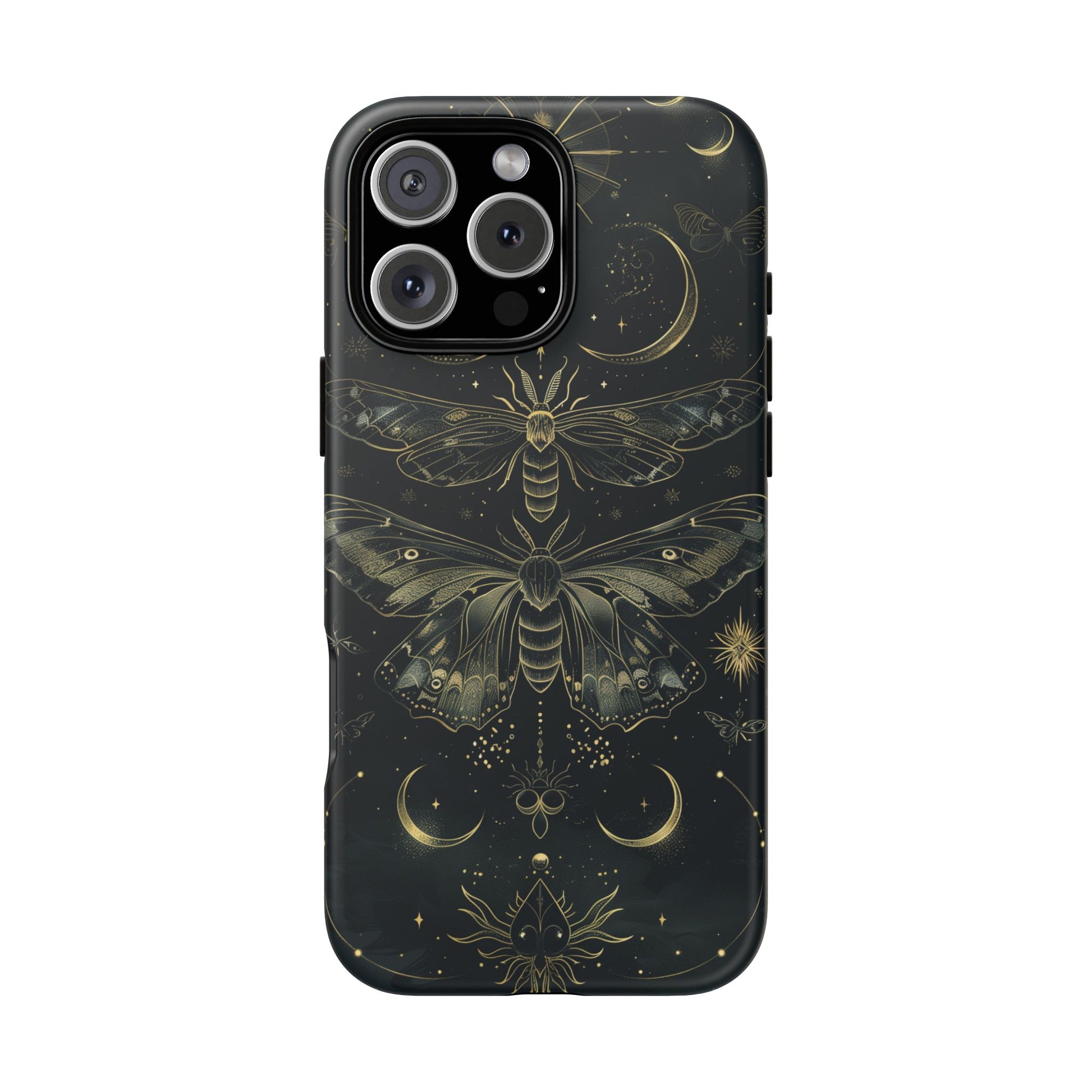 Celestial Dark Academia Phone Case Magical Moth Vintage Witchcraft Cover Esoteric Nature Art iPhone 13 14 15 16 Pro Max Samsung Pixel 8