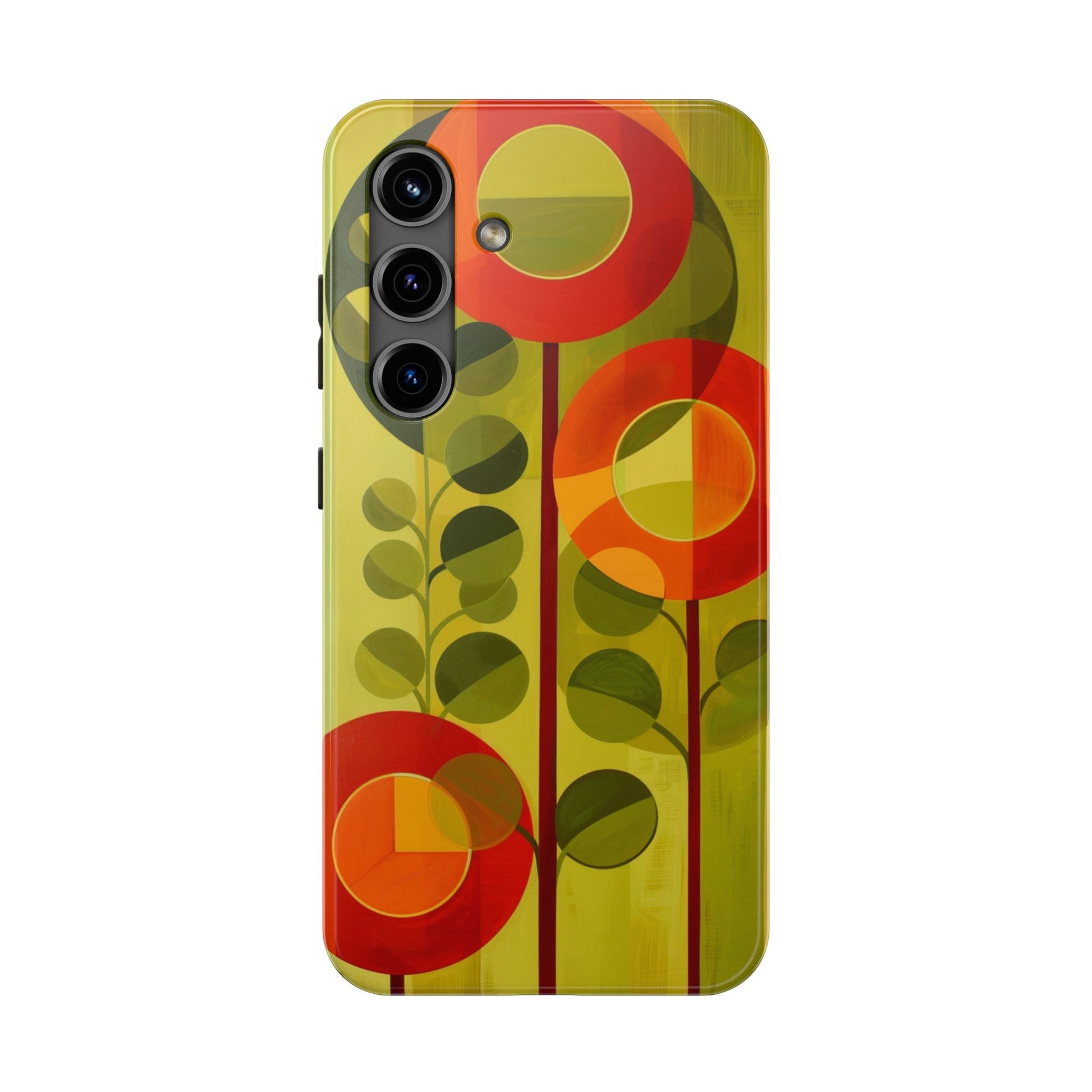 Atomic Flower Phone Case, Mid-Mod Phone Case, Artwork iPhone Case, Unique Floral Pattern Phone Case, Art Deco, Minimalist, Tough Iphone Case