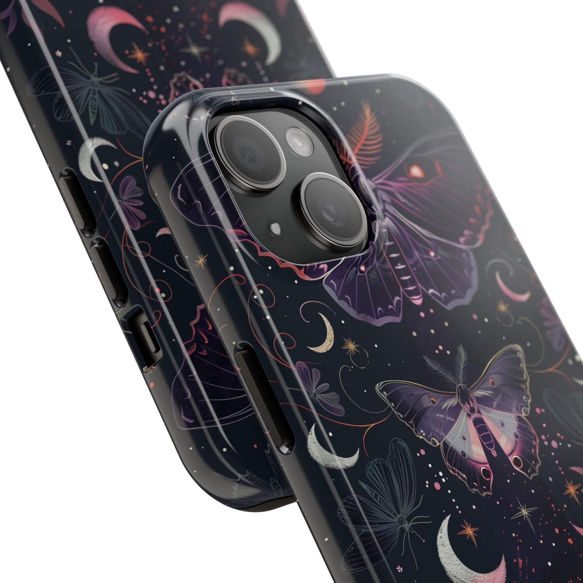 B Dark Academia Mystical Phone Case, Mystical Moth Phone Case, Vintage Magic Witchcraft iPhone Cover, Esoteric Nature Art, iPhone 15 Pro Max