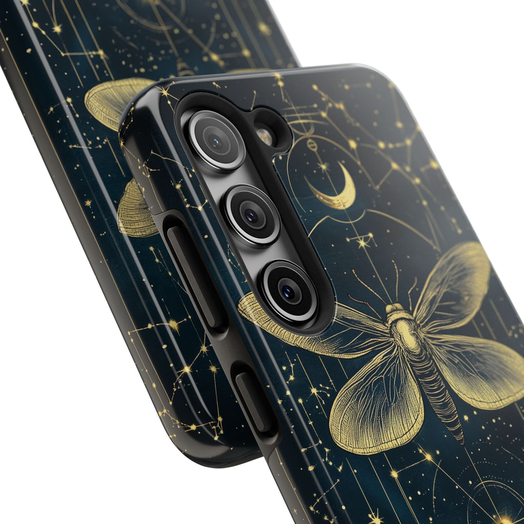 Celestial Dark Academia Phone Case Magical Moth Astrology Witchcraft Esoteric Entomology Nature Art Phone 13 14 15 Pro Max Samsung