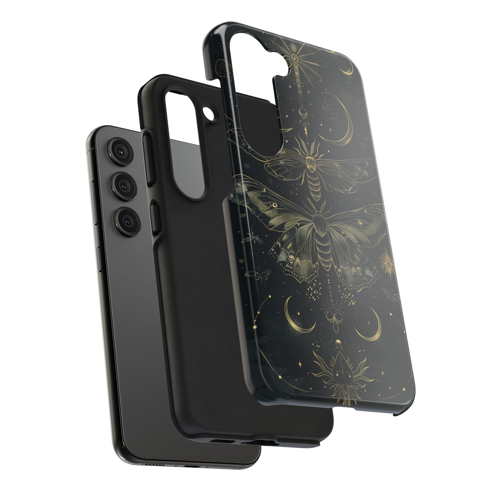 C Dark Academia Mystical Phone Case, Mystical Moth Phone Case, Vintage Magic Witchcraft iPhone Cover, Esoteric Nature Art, iPhone 15 Pro Max