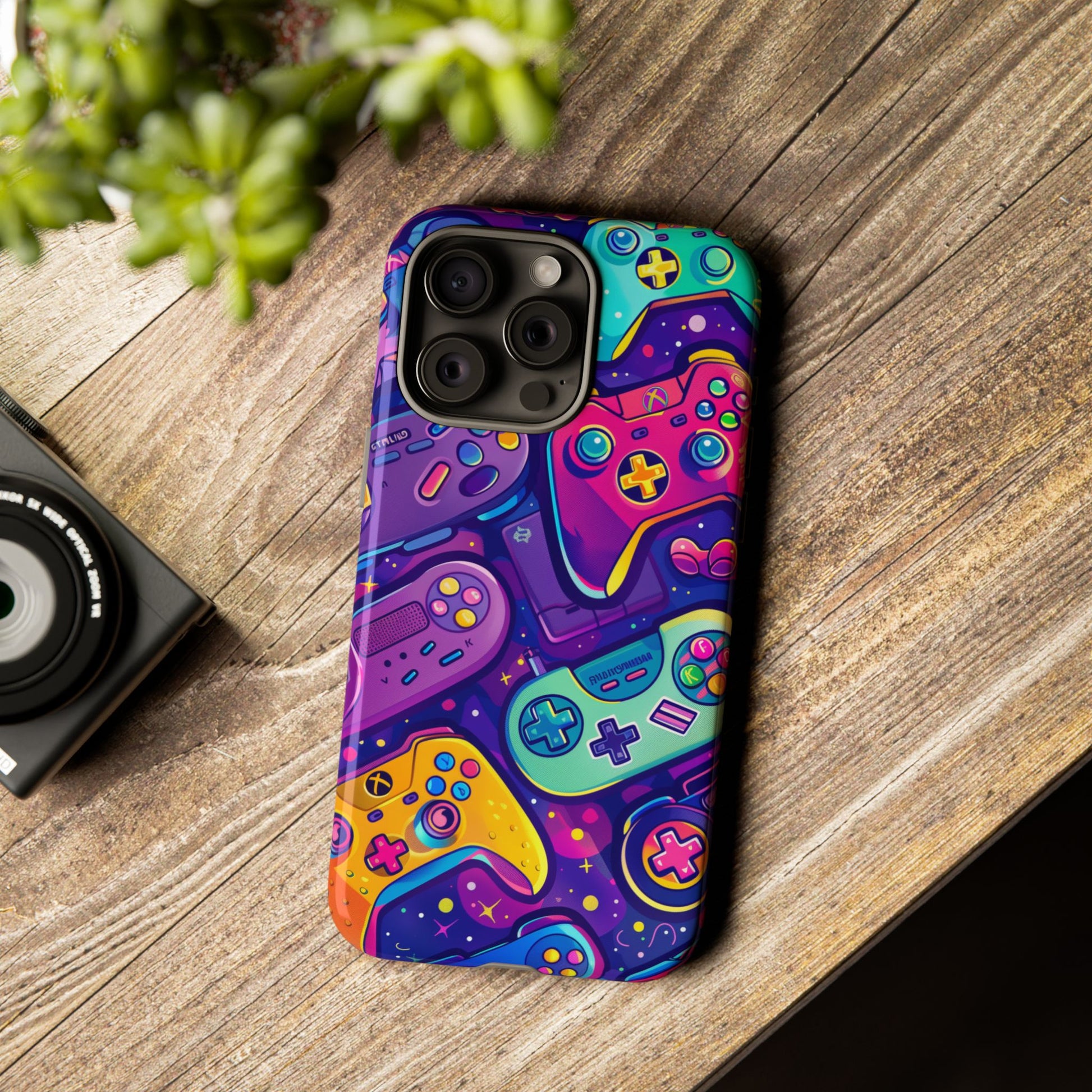 Lisa Frank Style Video Game Controller Android Phone Case, Retro Gamer Gift, Colorful Gaming Accessory