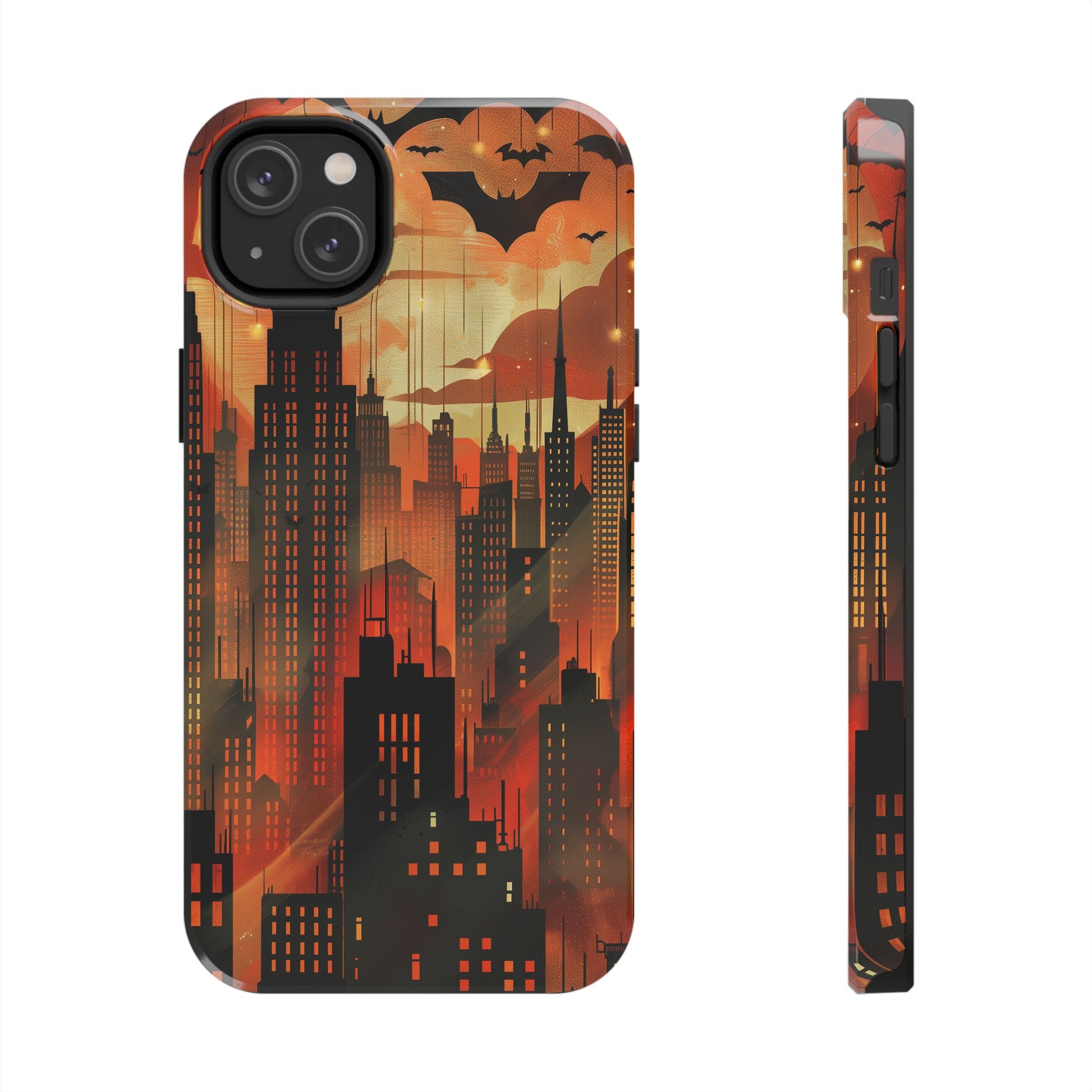 Batman Inspired Phone Case - Gotham Art Deco Style - Comic Book Hero Phone Cover - Unique Superhero Accessory