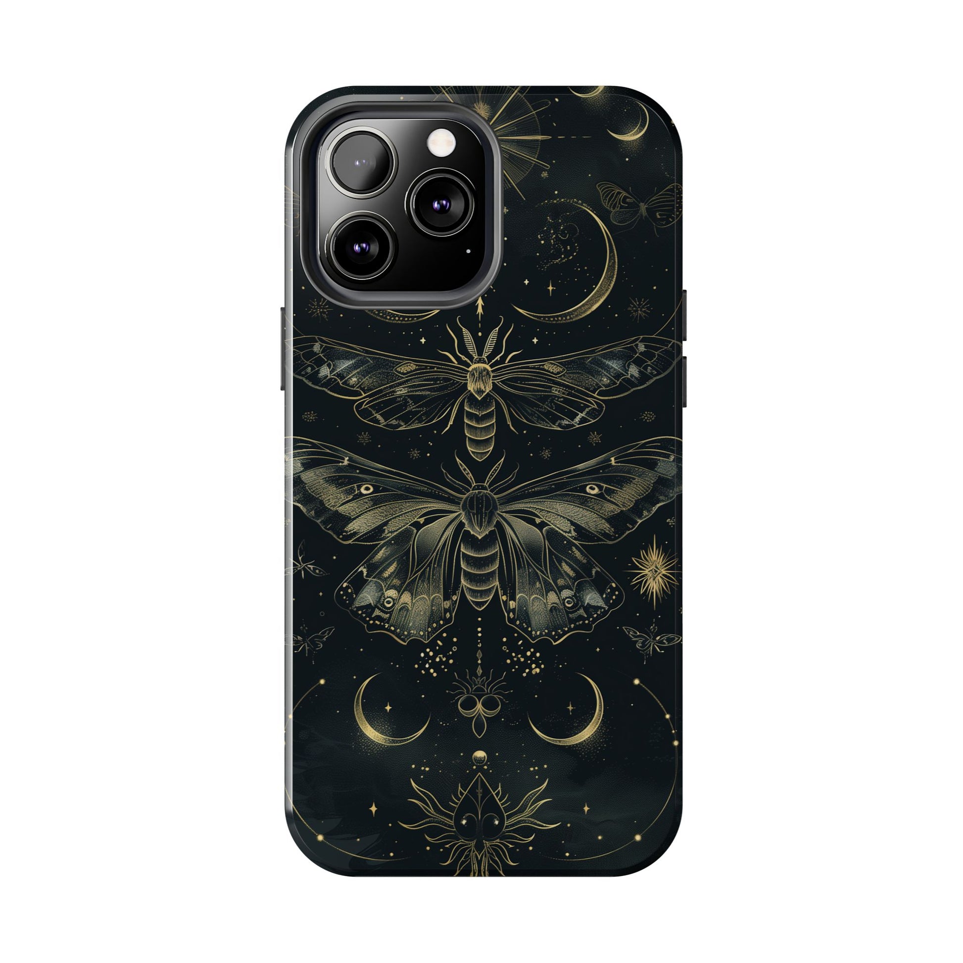 C Dark Academia Mystical Phone Case, Mystical Moth Phone Case, Vintage Magic Witchcraft iPhone Cover, Esoteric Nature Art, iPhone 15 Pro Max
